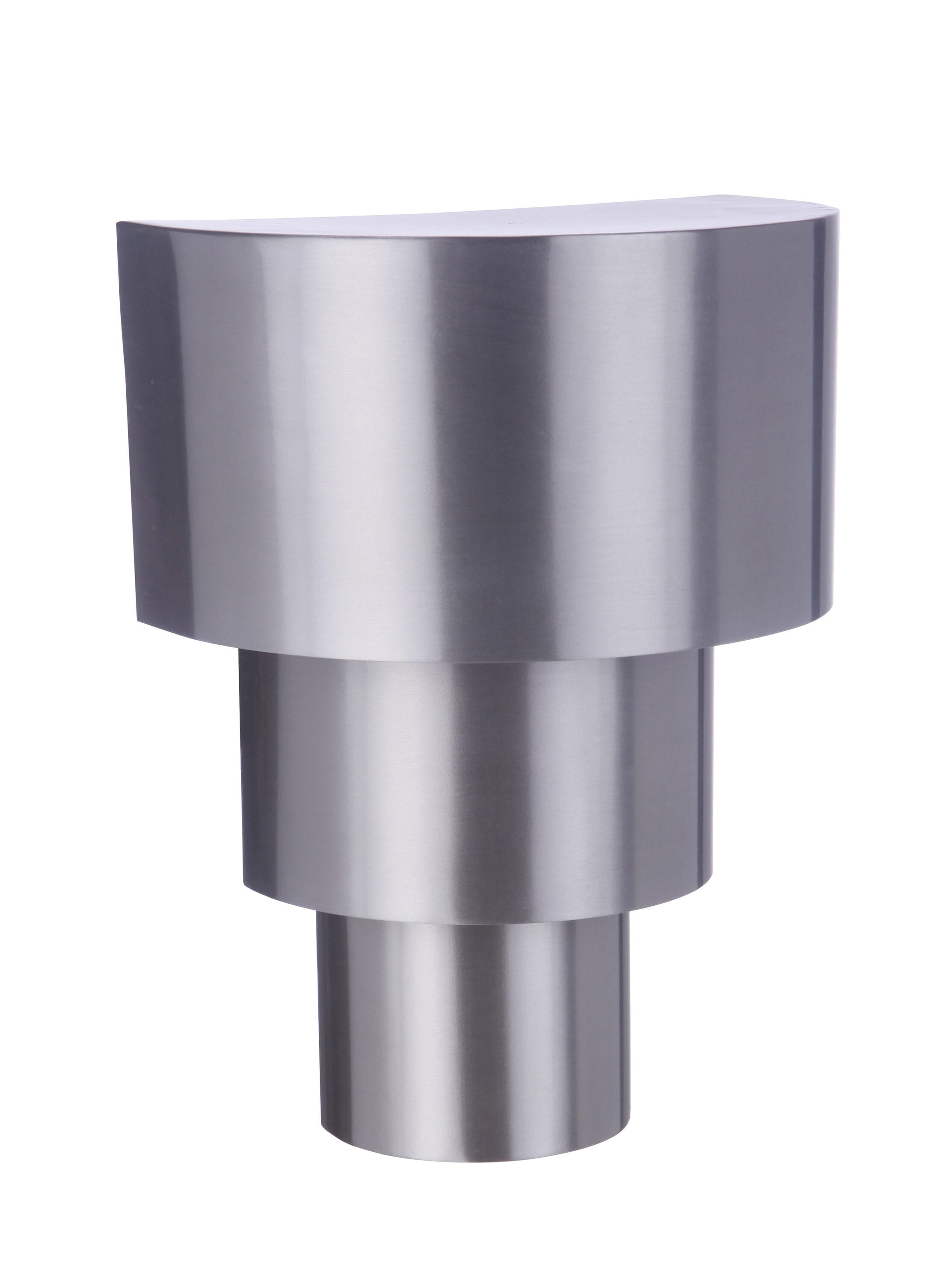 Satin Aluminum Tiered LED Outdoor Wall Sconce