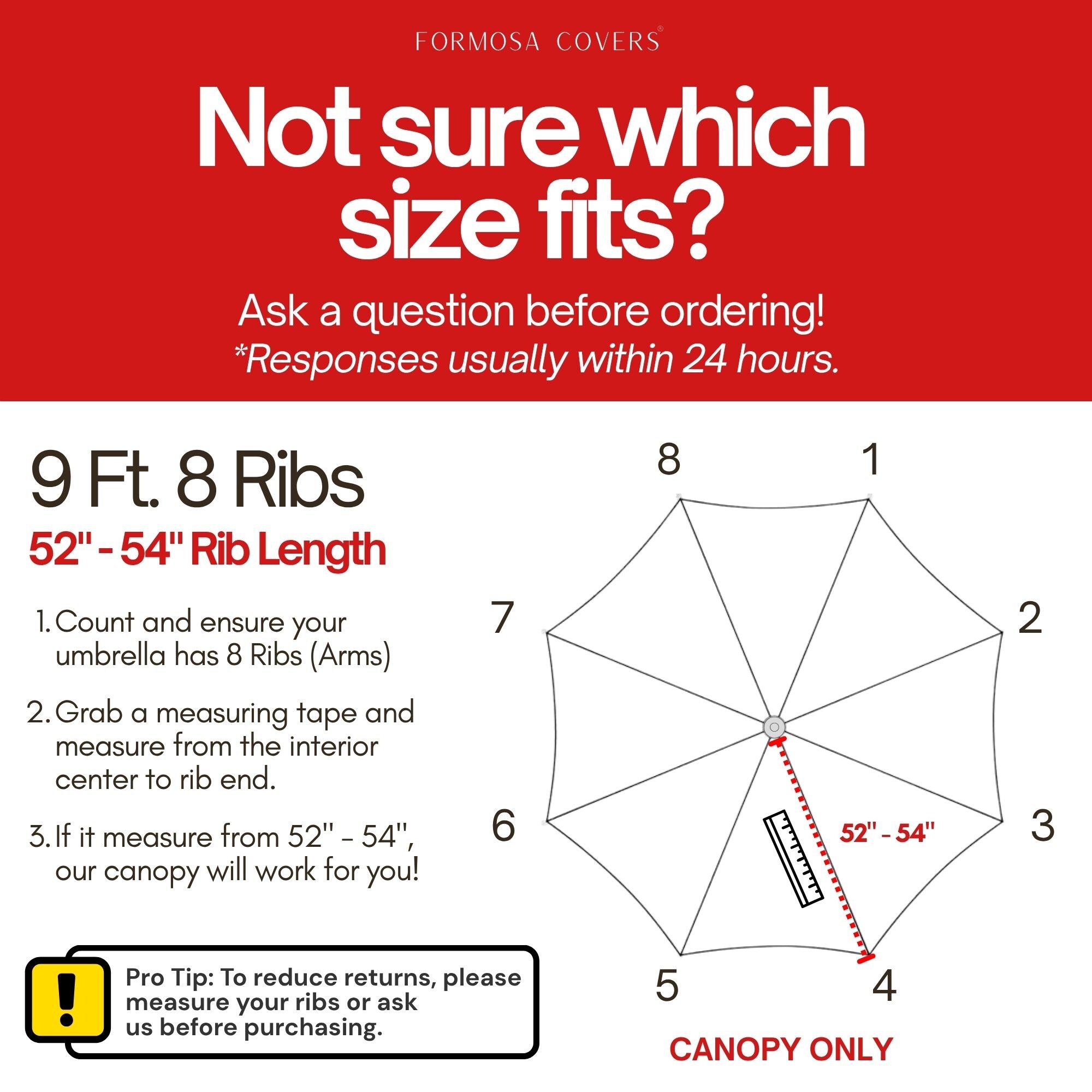 Formosa Covers TOP 9X8 LIME Patio-Umbrella-Accessories - View #2