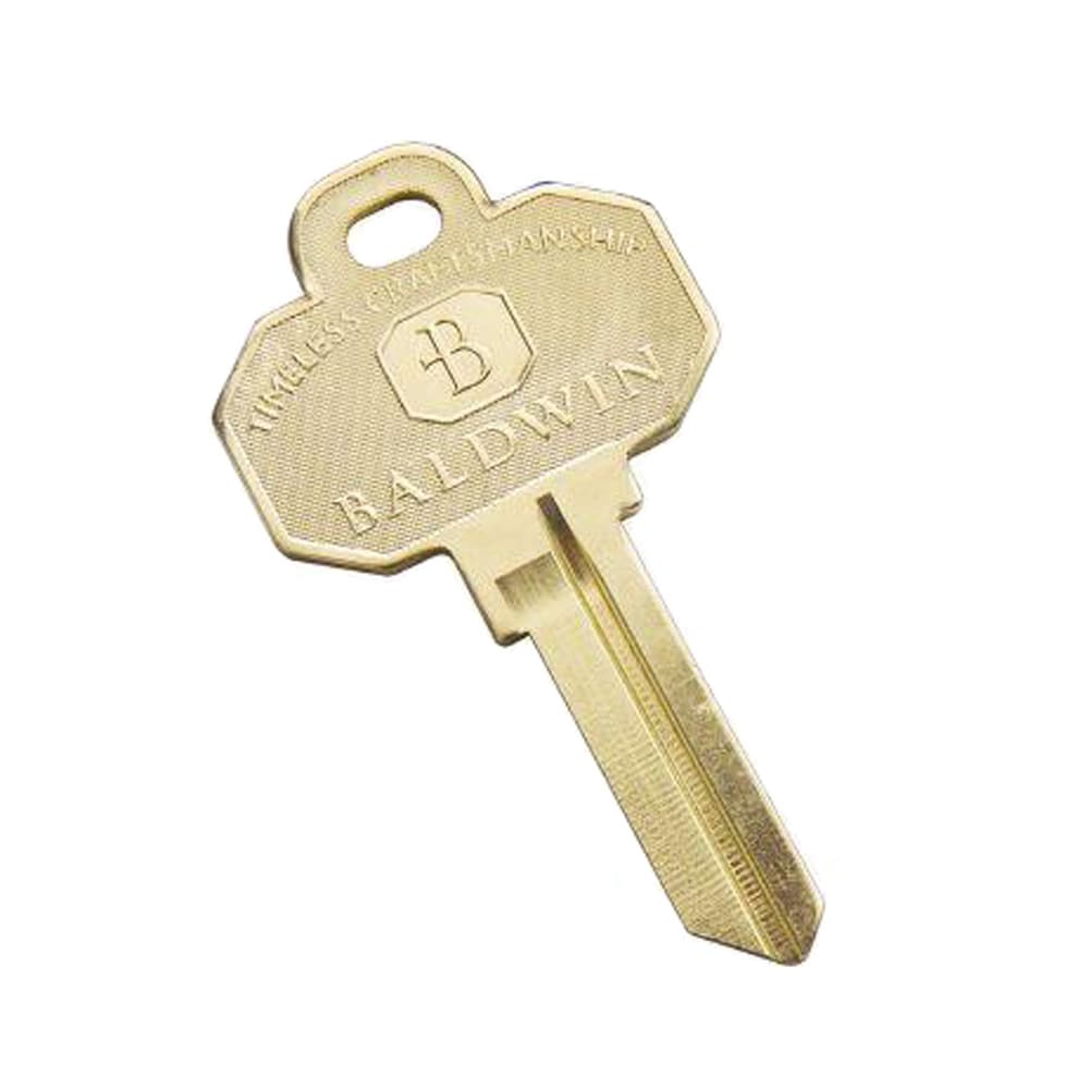 Lowe's Nickel Plated #66 Kwikset Brass House/Entry Key Blank