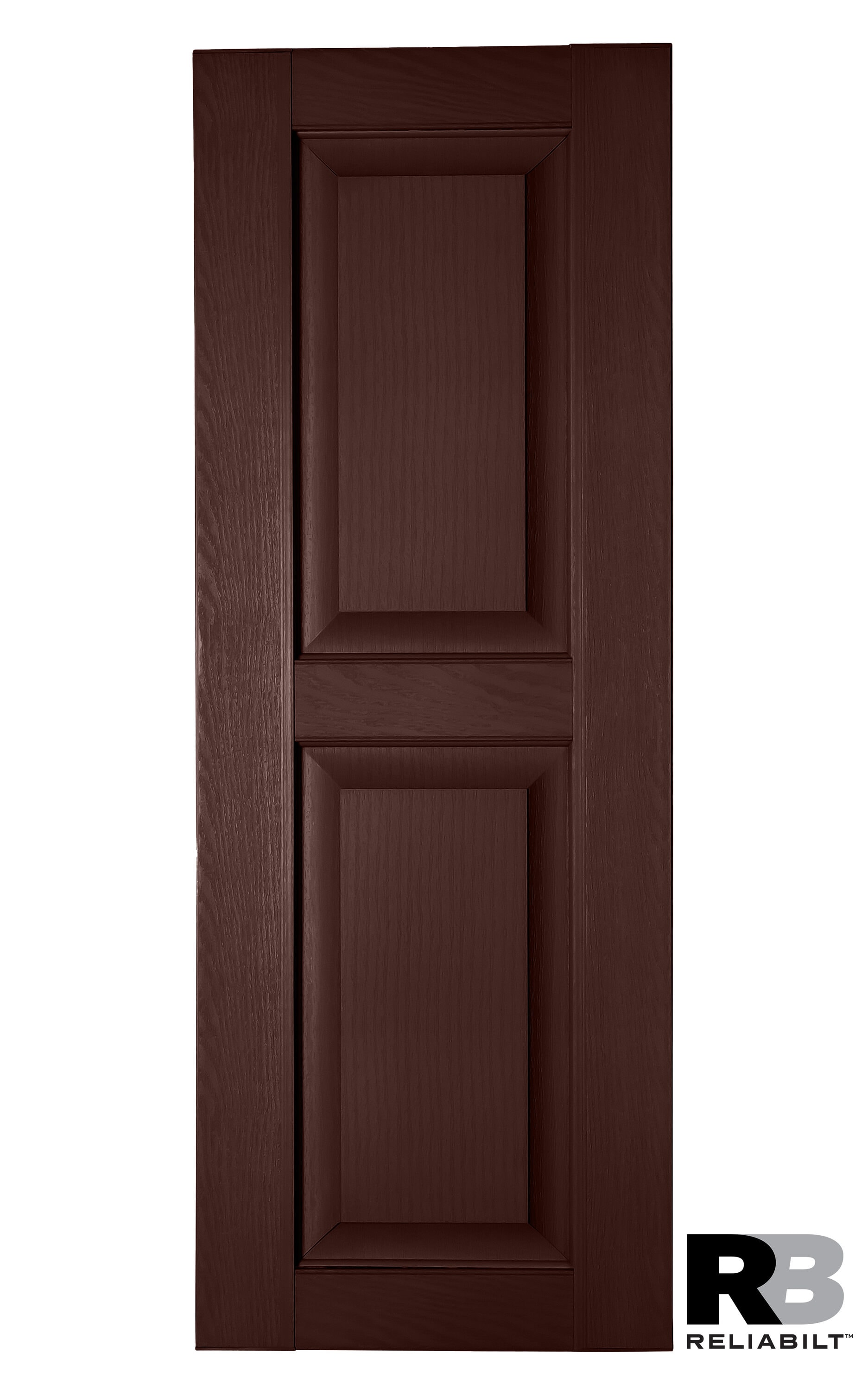RELIABILT RP1879260 17.75-in W x 79-in H Burgundy Raised panel Polypropylene Exterior Shutters ( 2 -Pack )
