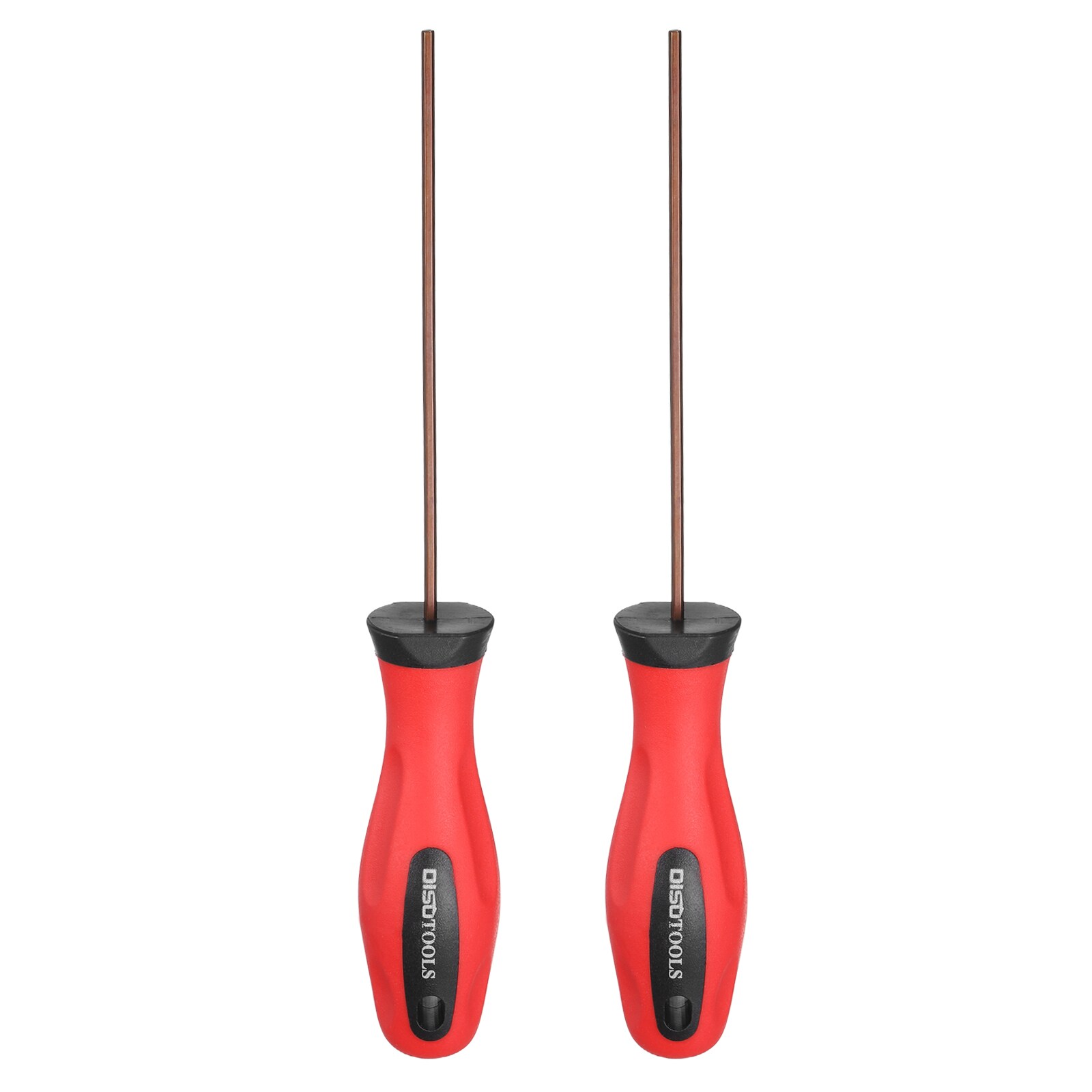 Harfington 2pcs 2mm Metric Hex Screwdriver 7.09 Inch Magnetic Screwdrivers 3.94 Inch Heat-Treated S2 Alloy Steel with Ergonomic Handle for DIY Repairing Red Brown #S26040900UX5458