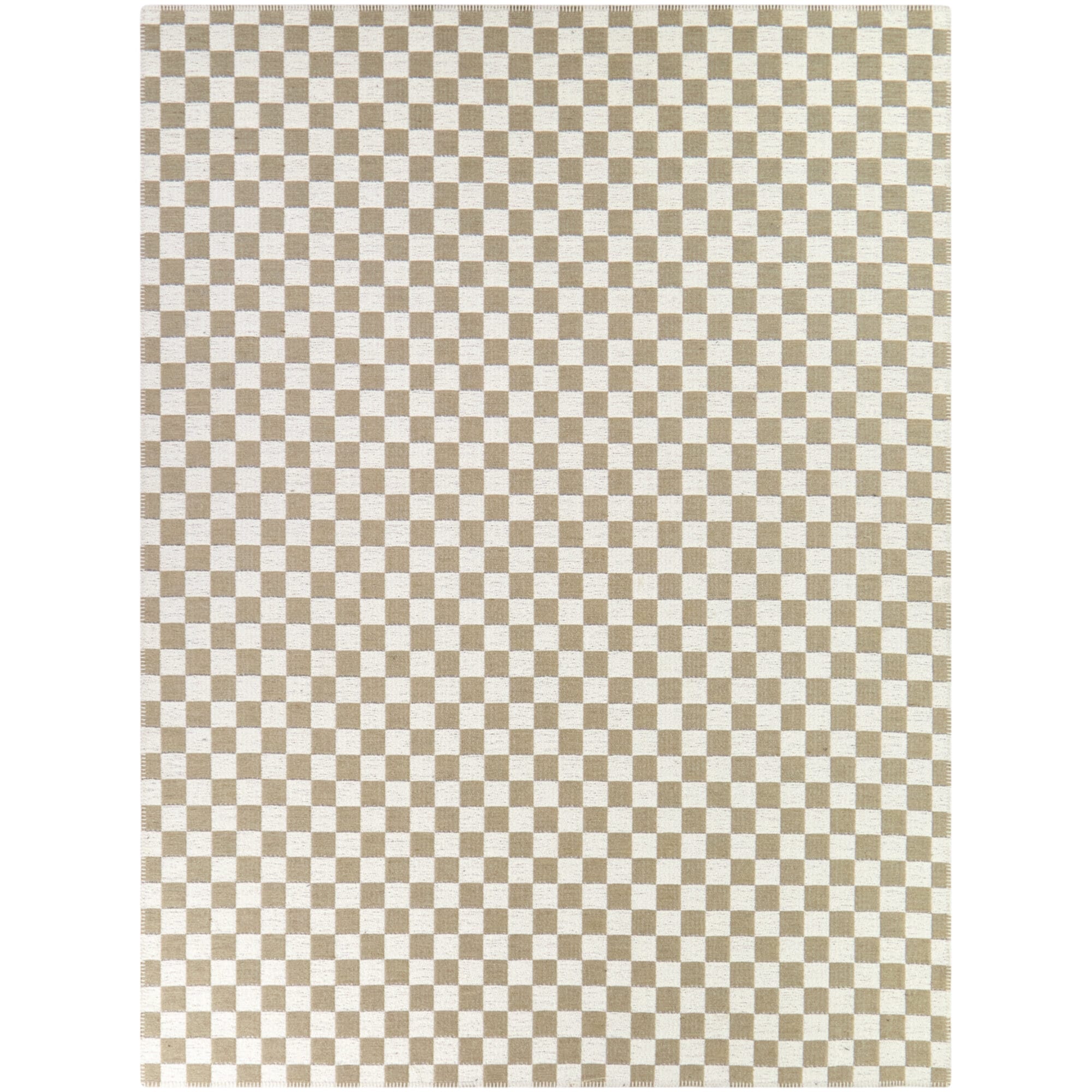 Bernard 8 x 10 (ft) Tufted Polypropylene/Jute/Polyester Brown Rectangular Indoor Checkered Mid-Century Modern Spot Clean Only Pet Friendly Area rug