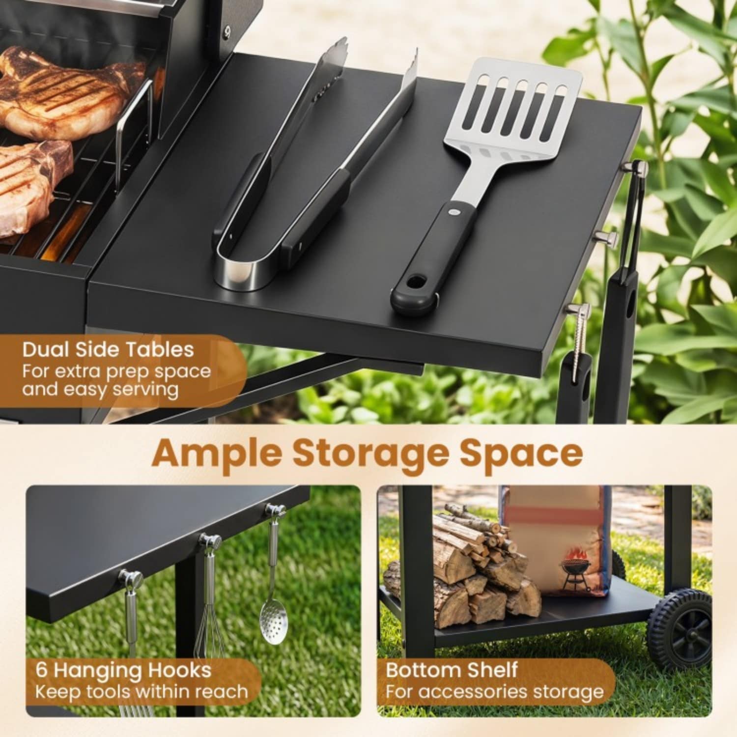 GZMR GZ-W22298 Charcoal-Grills - View #6