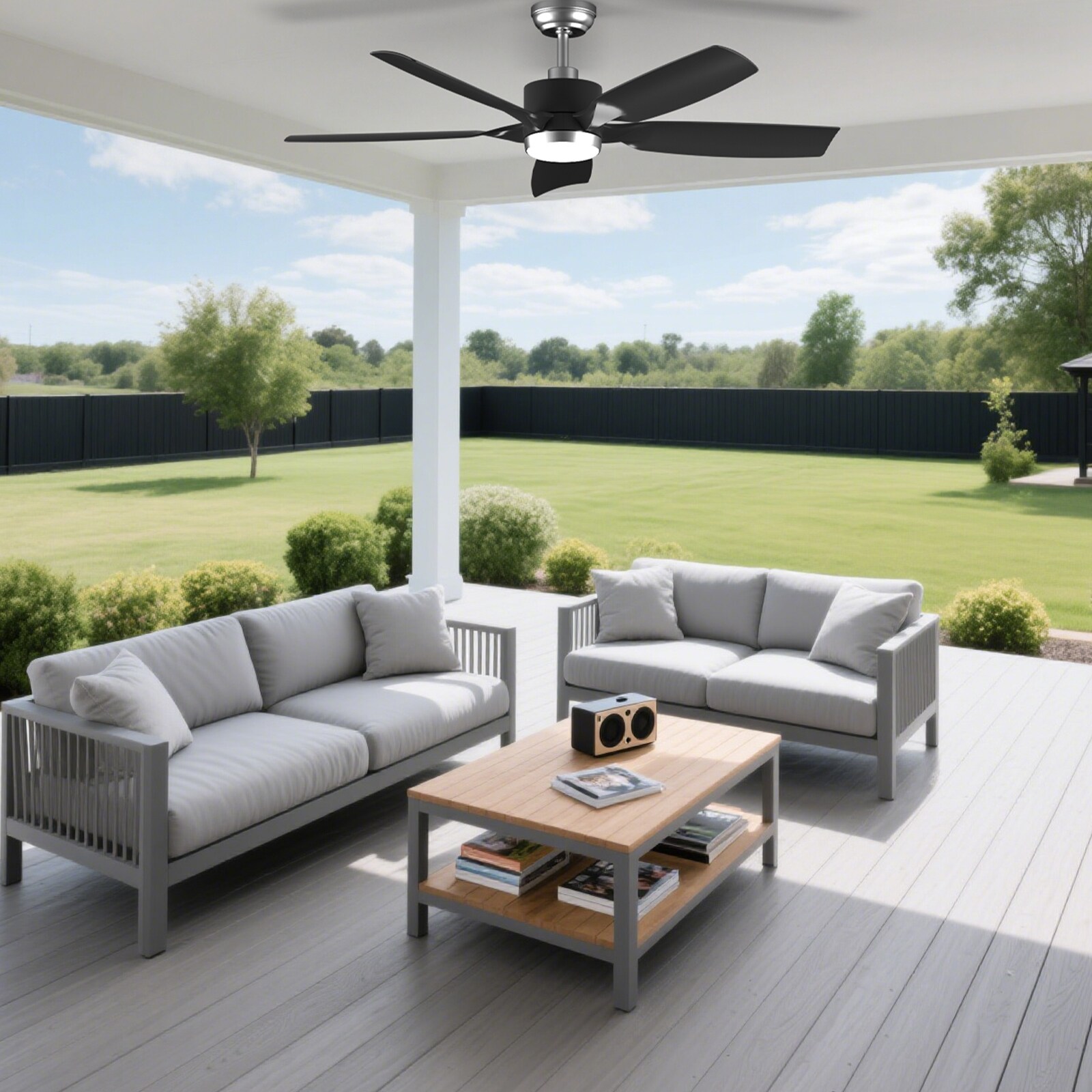 COWSAR LSCF-FL9267-BLACK Ceiling-Fans - View #9