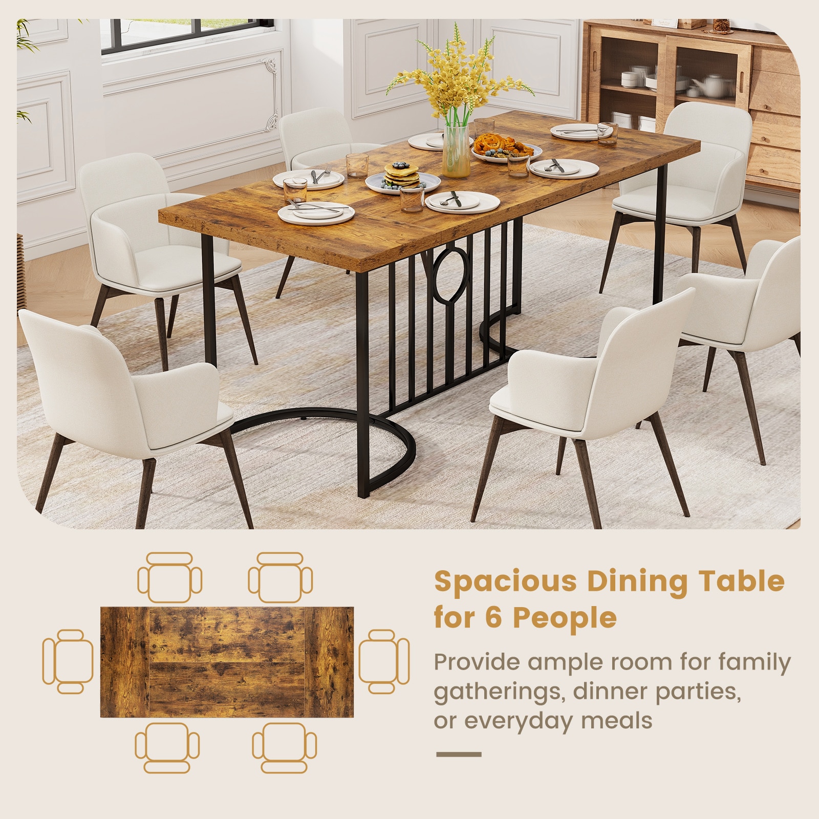 Slickblue D-CO-FC72475CK Dining-Tables - View #8