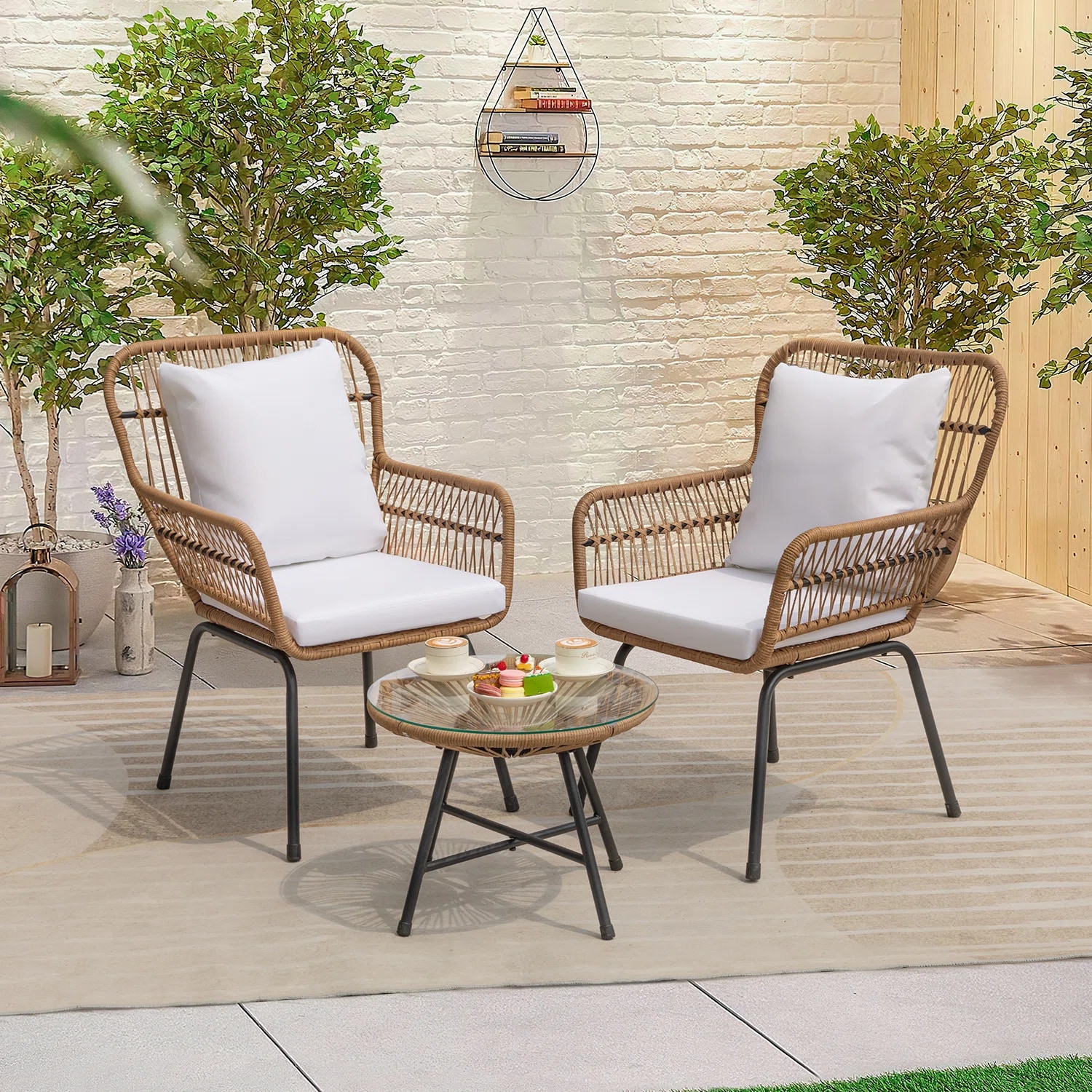 Vineego LS-LCRF22-0130-82 Patio-Conversation-Sets - View #2
