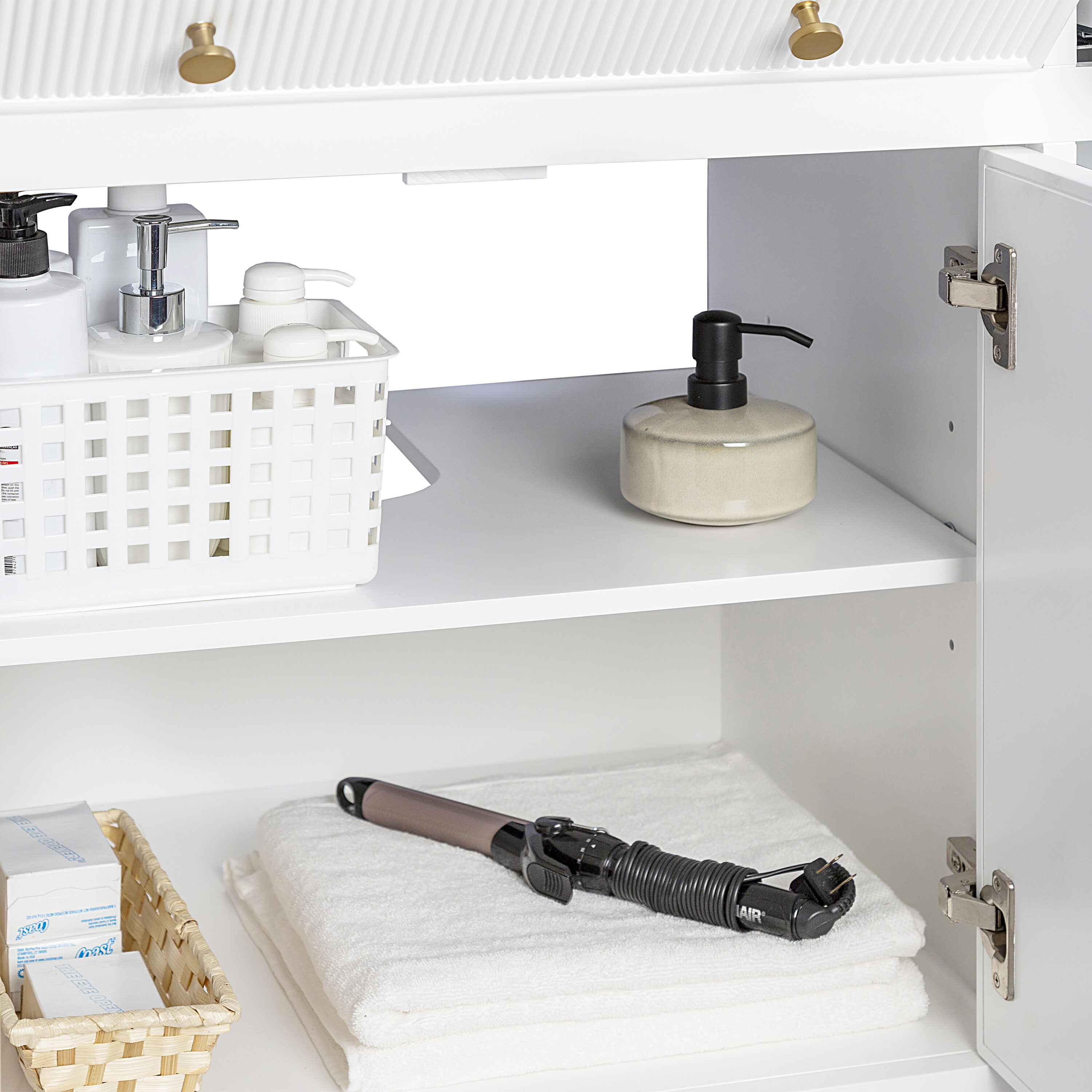 allen + roth L23011-VS60-WT Bath-Vanity-Combo - View #14