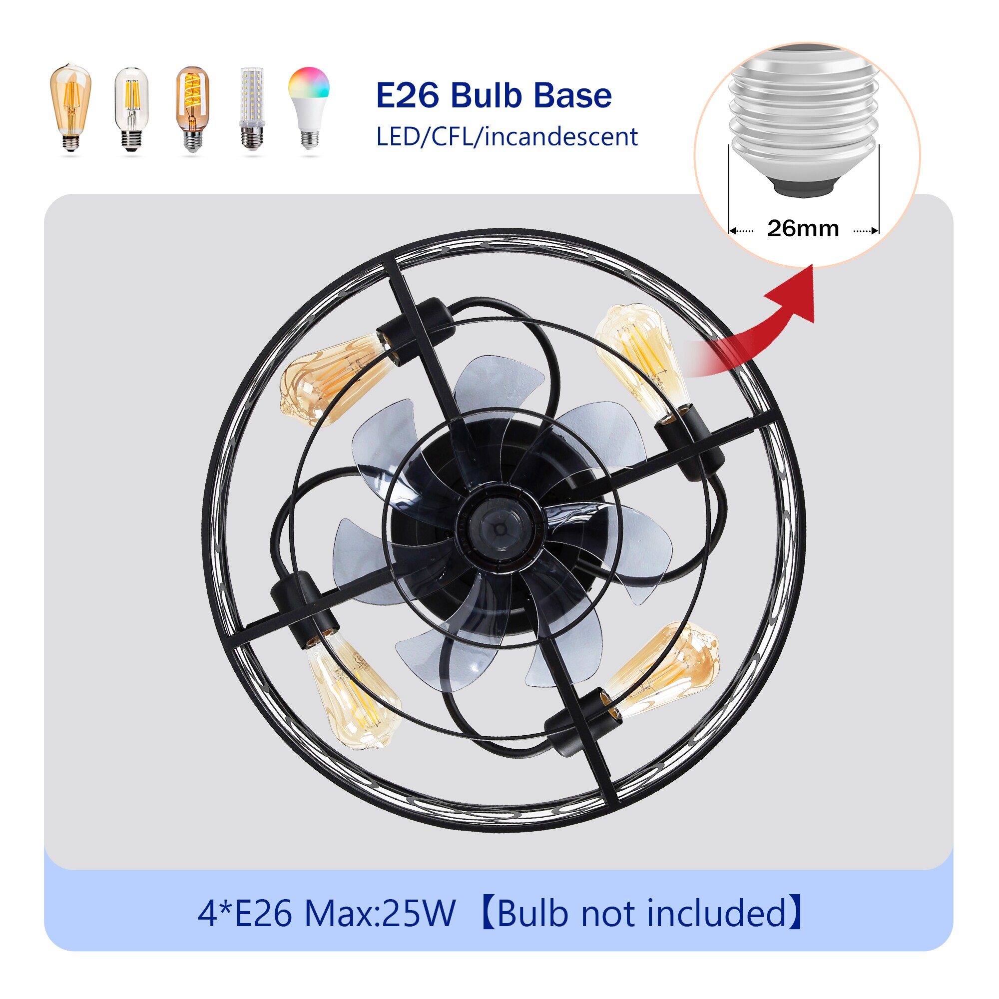 Fun Orange FUN26CF138 Ceiling-Fans - View #3