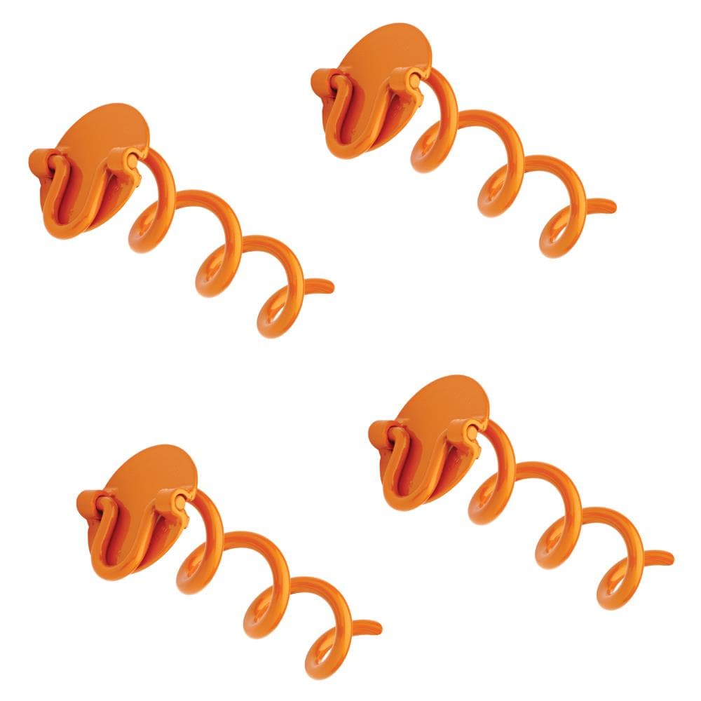 VORTEX ANCHFR8-ORG-R 8-in Steel Folding Ring Spiral Anchor 4-Pack