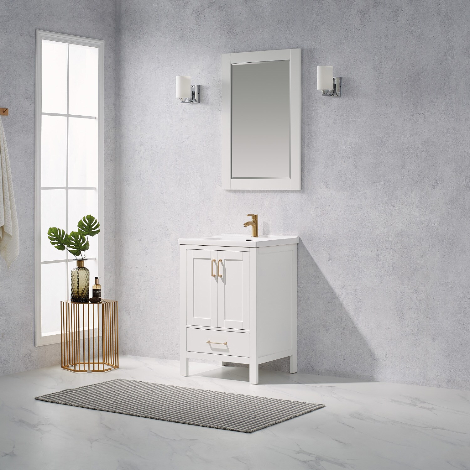 Vinnova 723024-WH-WH Bath-Vanity-Combo - View #2
