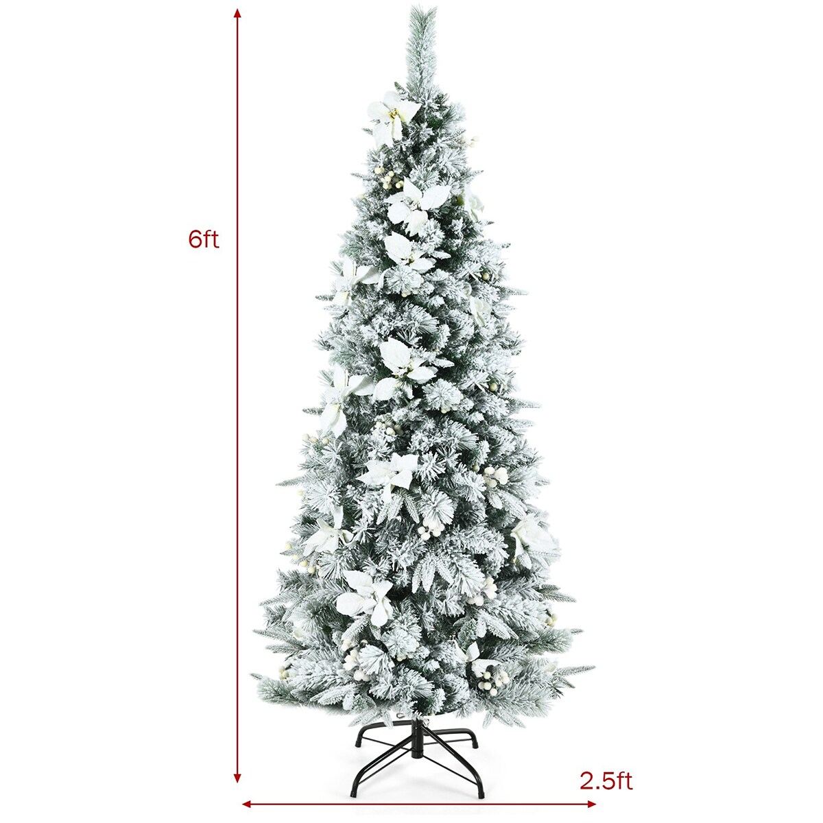 Artificial Feather Tree 6ft - White