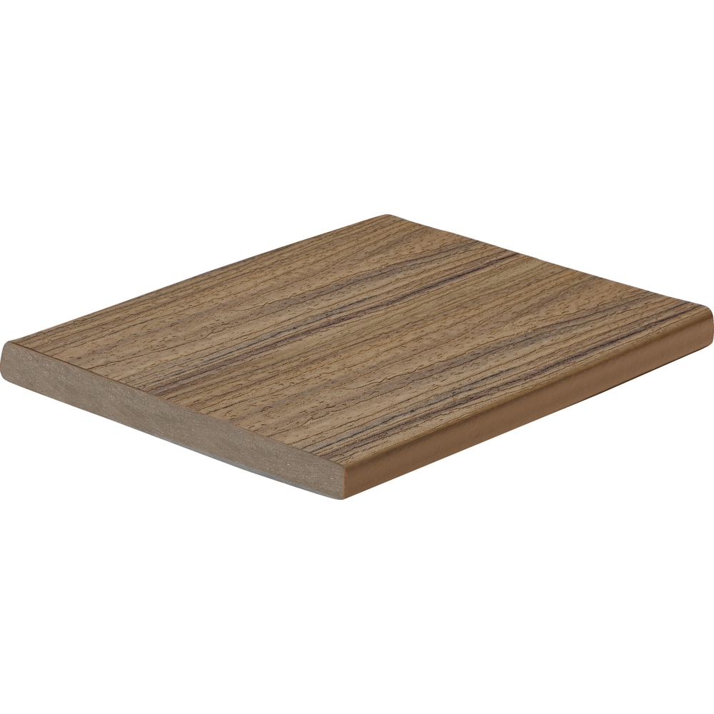 Enhance Naturals 0.56-in x 7.25-in x 12-ft Composite Toasted Sand Fascia Deck Board in Brown | - Trex TS010812E2S01