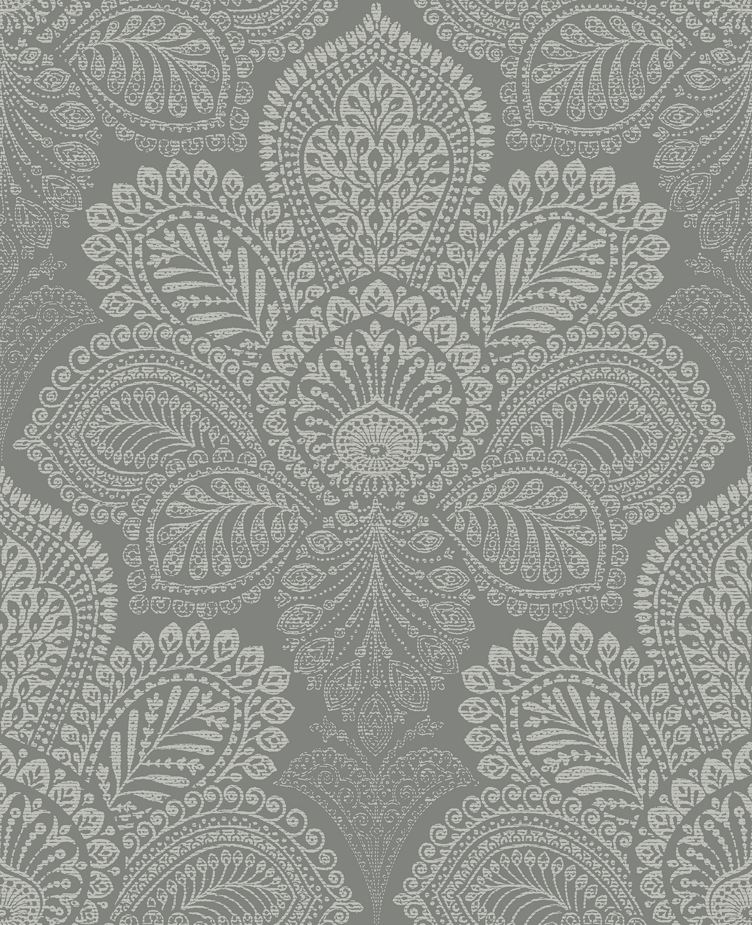 A-Street Prints 2861-25728 Equinox 56.4-Sq. Feet Grey Non-woven Medallion Unpasted Wallpaper