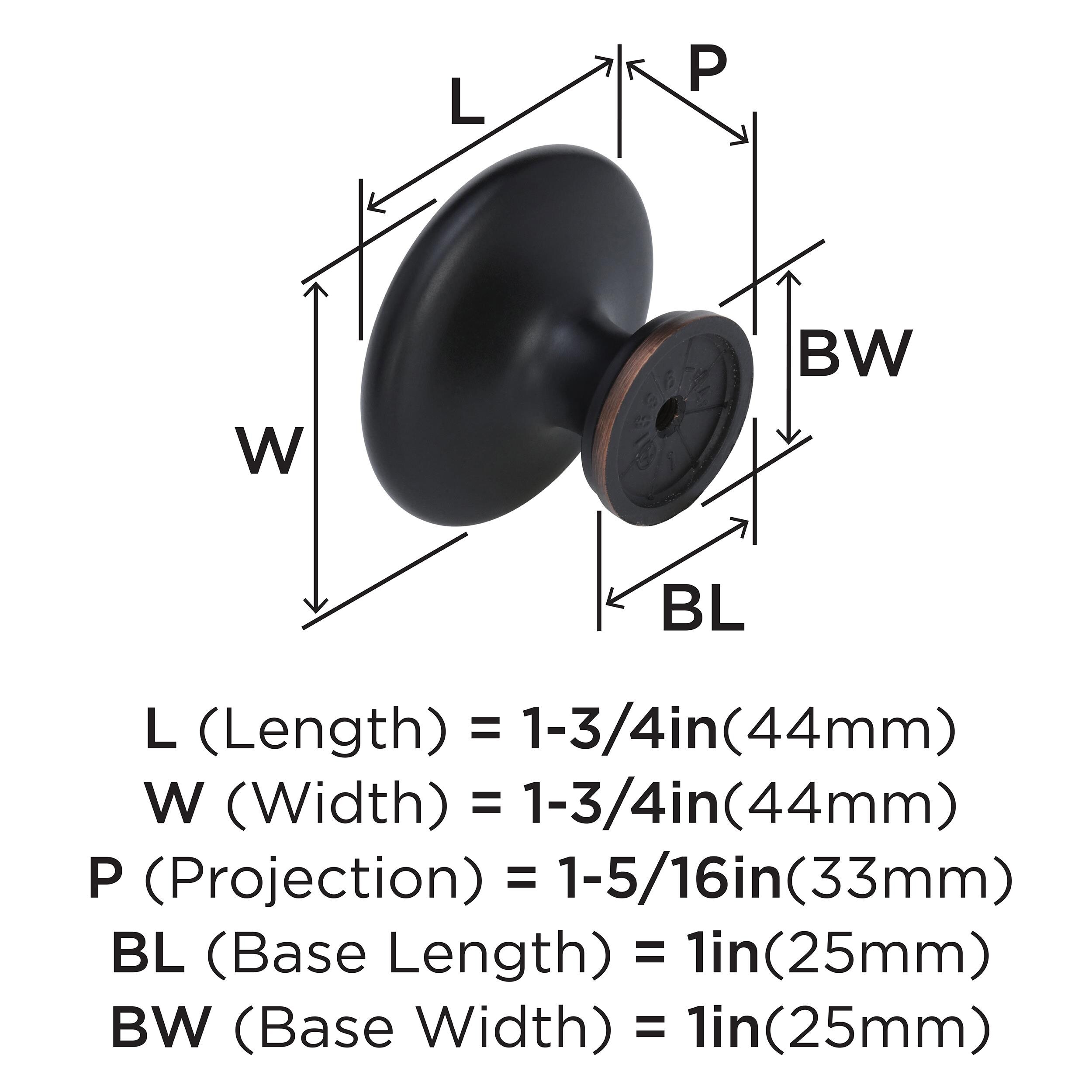 Amerock BP15862ORB Cabinet-Knobs - View #3