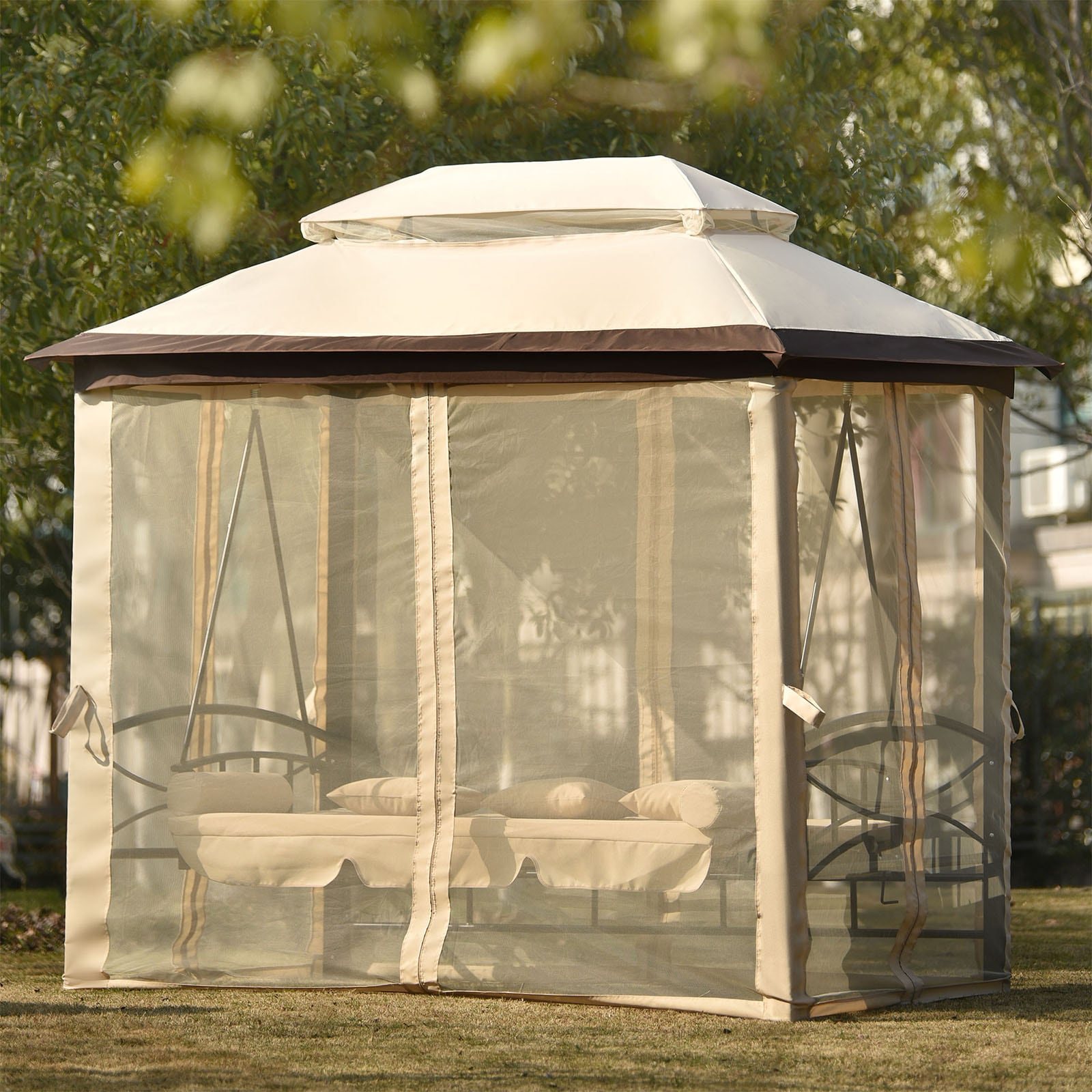 WELLFOR TRX-263AC Wood-Resin-Gazebos - View #5