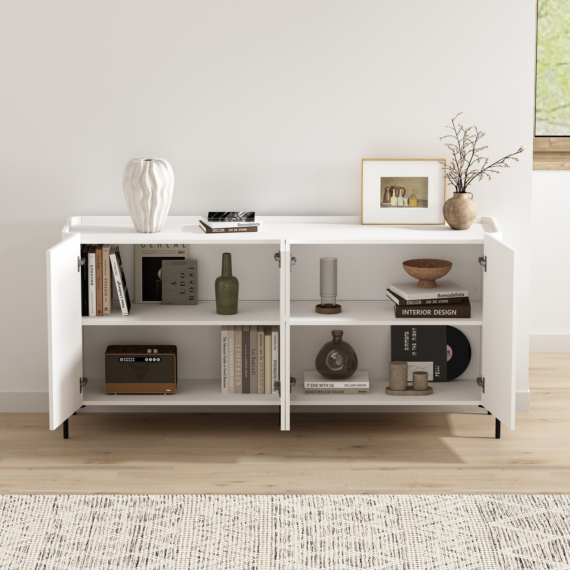 Manhattan Comfort SB006-WH Dining-Kitchen-Storarge - View #5