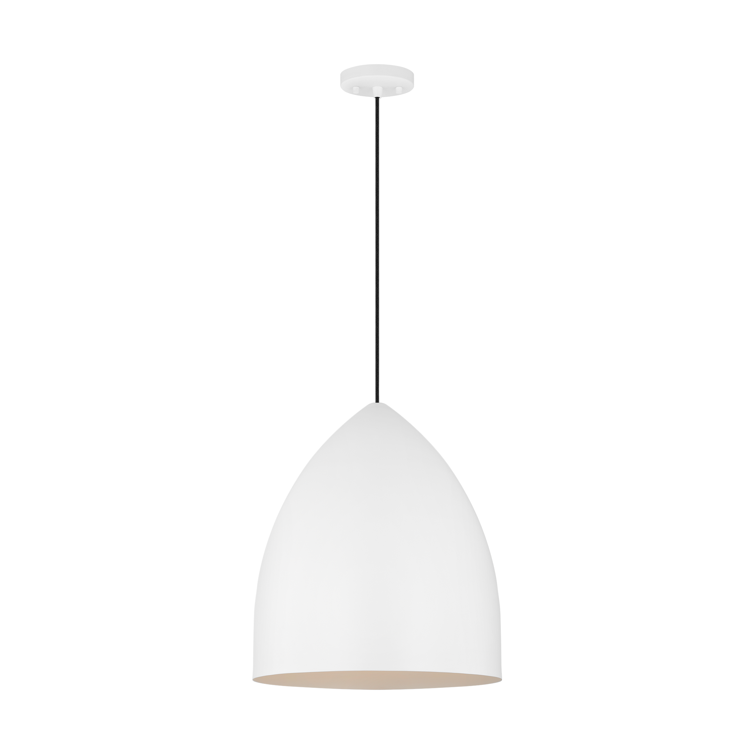 Scott Living DJP1161MWT Huron Matte White Modern/contemporary Geometric Medium Hanging Pendant light