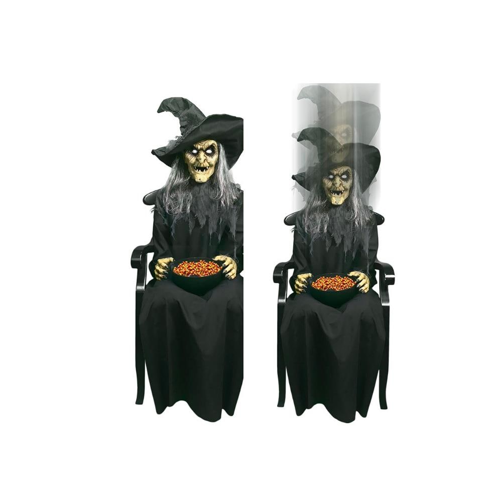Tekky TK-58657 16.5-Inches Screeching Lighted Witch Free standing decoration