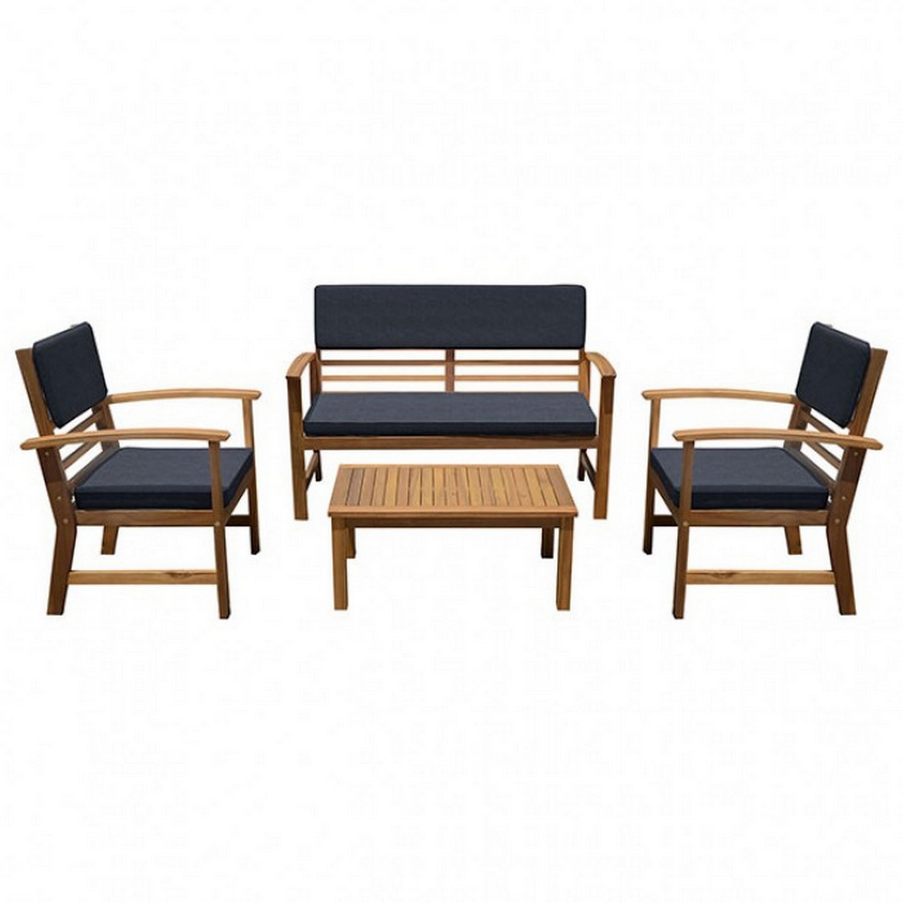 Benzara BM302156 Rectangle Outdoor Coffee Table 19.75-in W x 29.5-in L