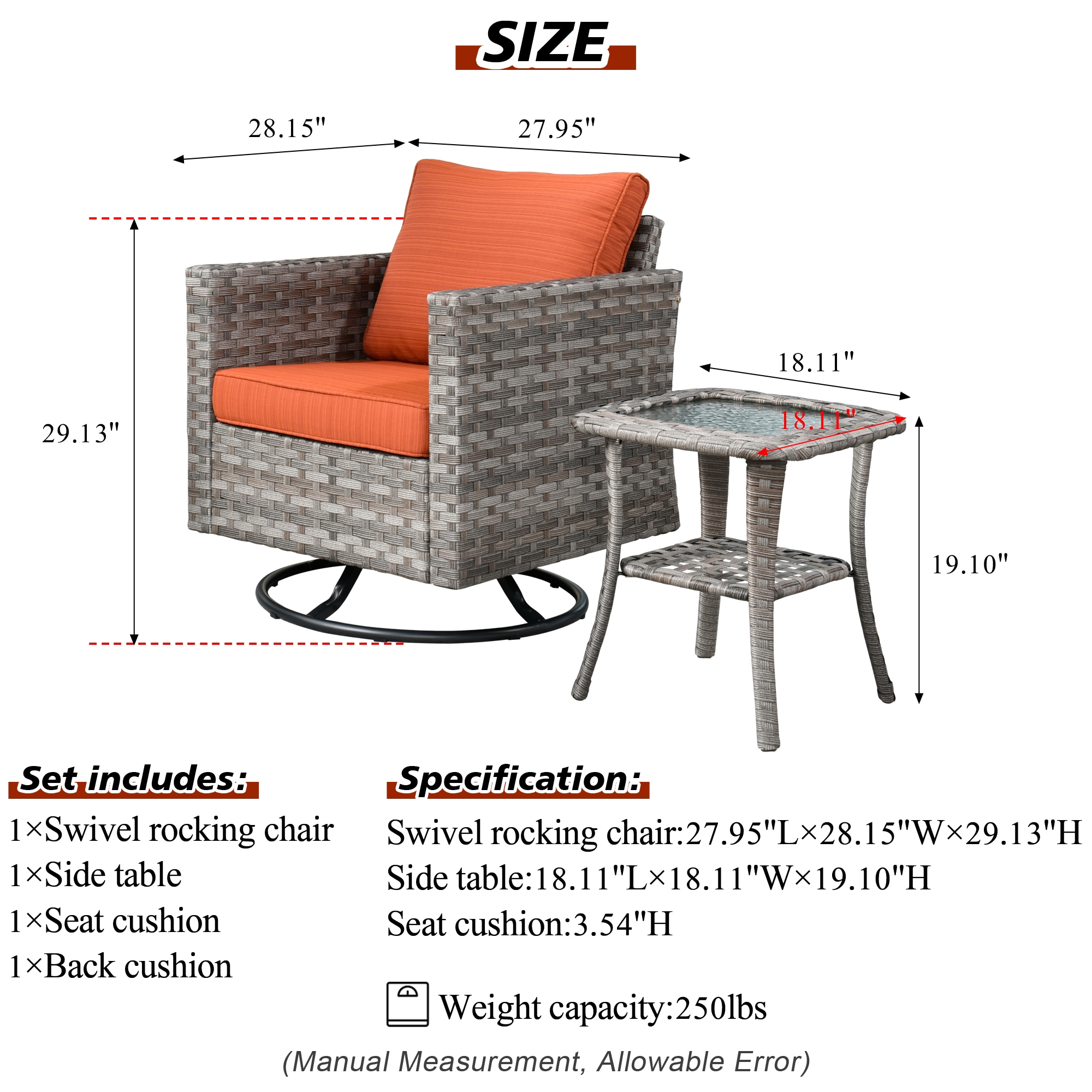 Pouuin SYZBBR8-CT Patio-Chairs - View #3