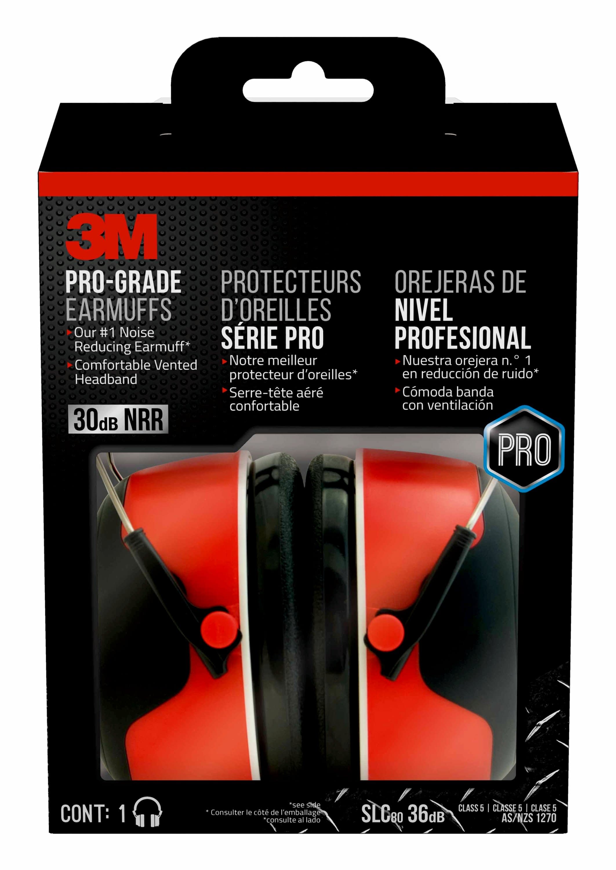 3M Pro Grade Earmuff Hearing Protection Earmuffs in the Hearing Protection  department at