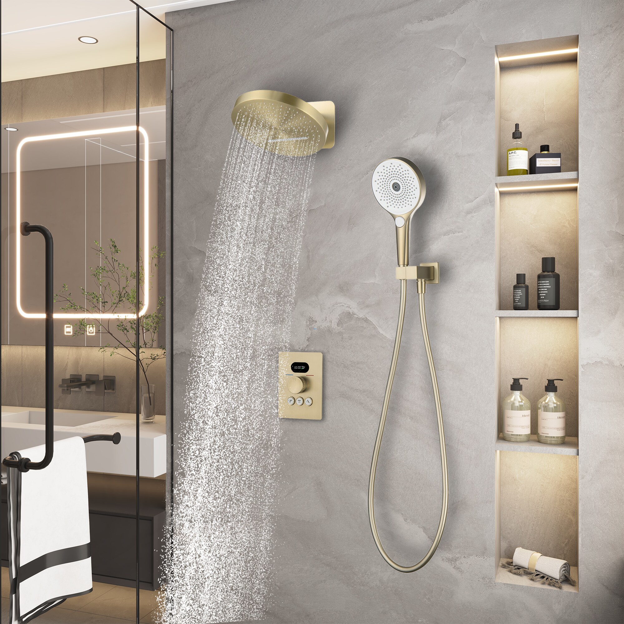 LUCKY ONE MD-BG-6069 Showerhead-Bar-Panels - View #10