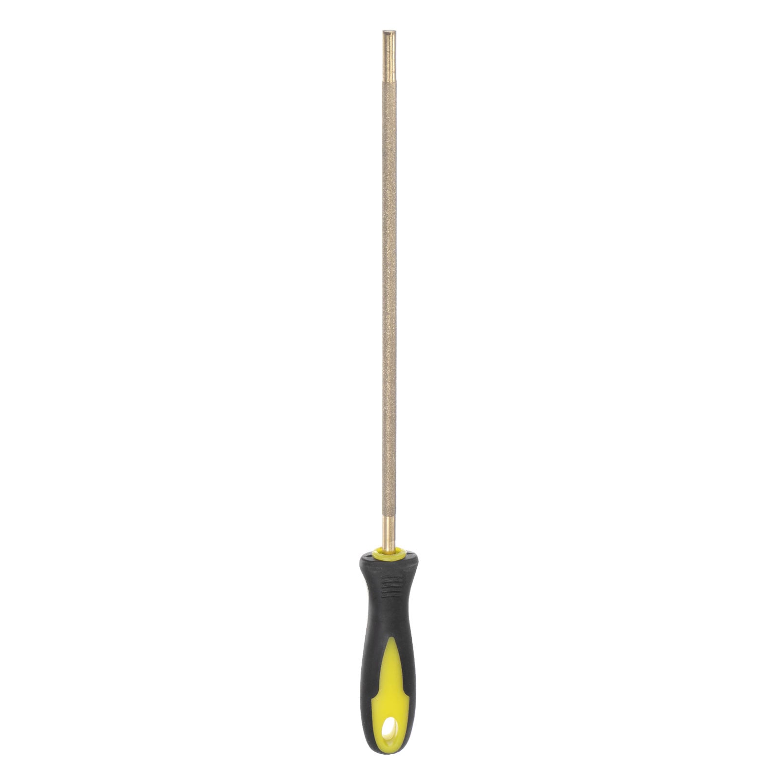 Harfington Diamond Chainsaw File 7/32 Inch(5.5mm) 80 Grits Round Cut Sharpen Rasp with Plastic Handle for Chain Saw Polishing