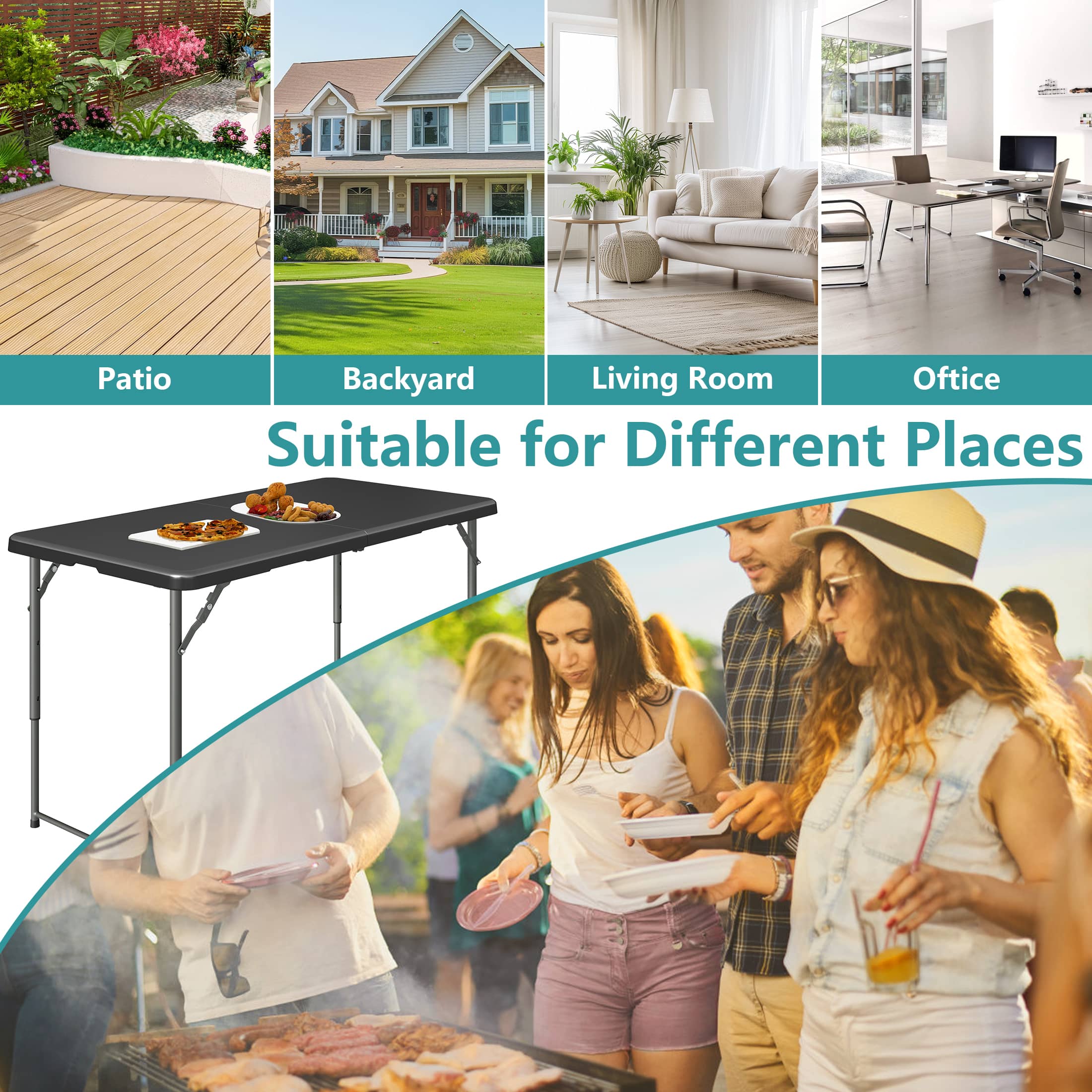 Fenbeli QLLSFEN008 Folding-Tables - View #6