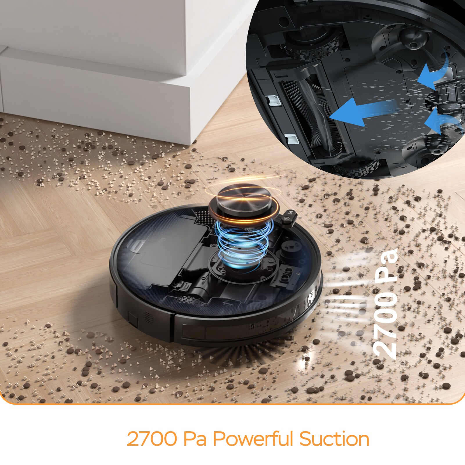 BLACK & DECKER Auto Charging Pet Robotic Vacuum with HEPA Filter