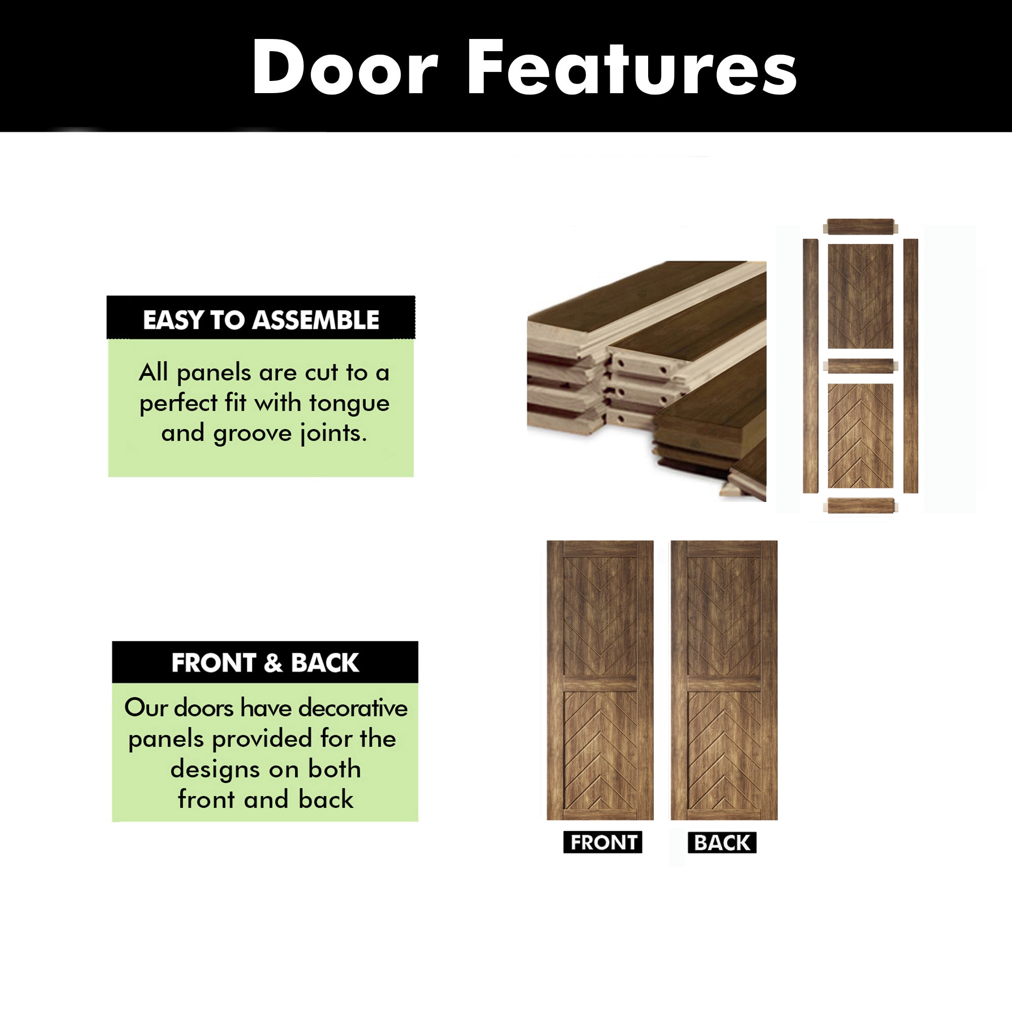HOMACER JT4-3280-WA Barn-Doors - View #3