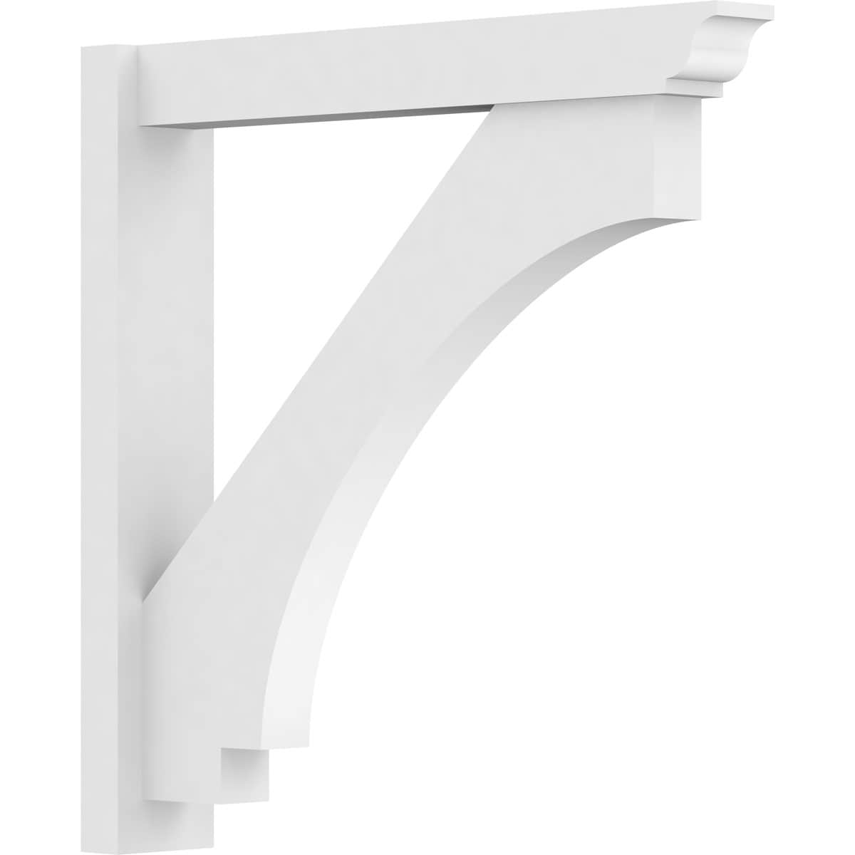 Ekena Millwork OUTP05X30X30IMP01 5-in W X 30-in D X 30-in H Imperial Architectural Grade PVC Outlooker with Traditional Ends