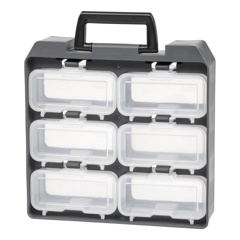 COMMANDER 10-Compartment Plastic Small Parts Organizer