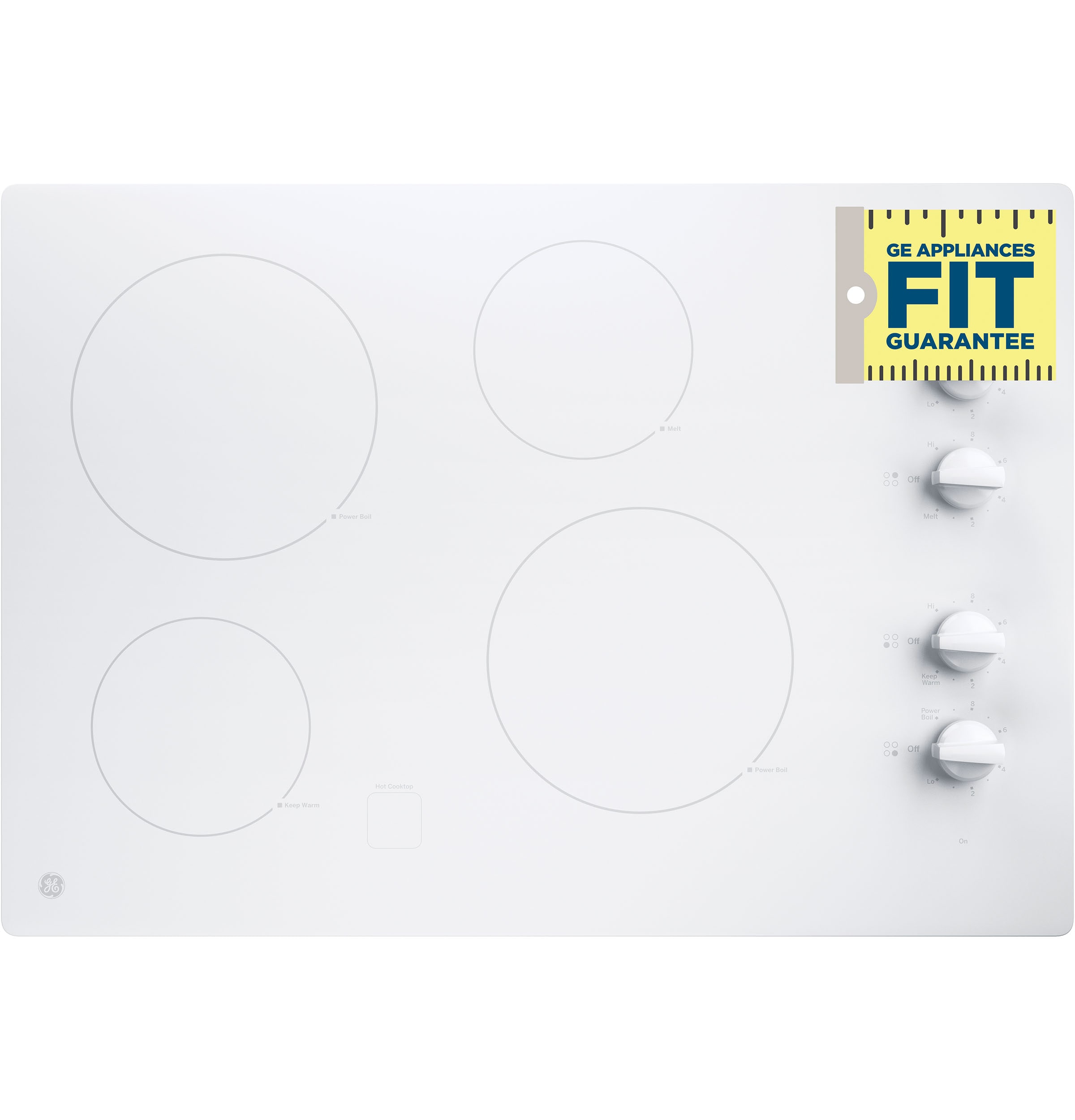 GE 30 Inch Electric 4 Burner Coil White Cooktop 888022 – APPLIANCE