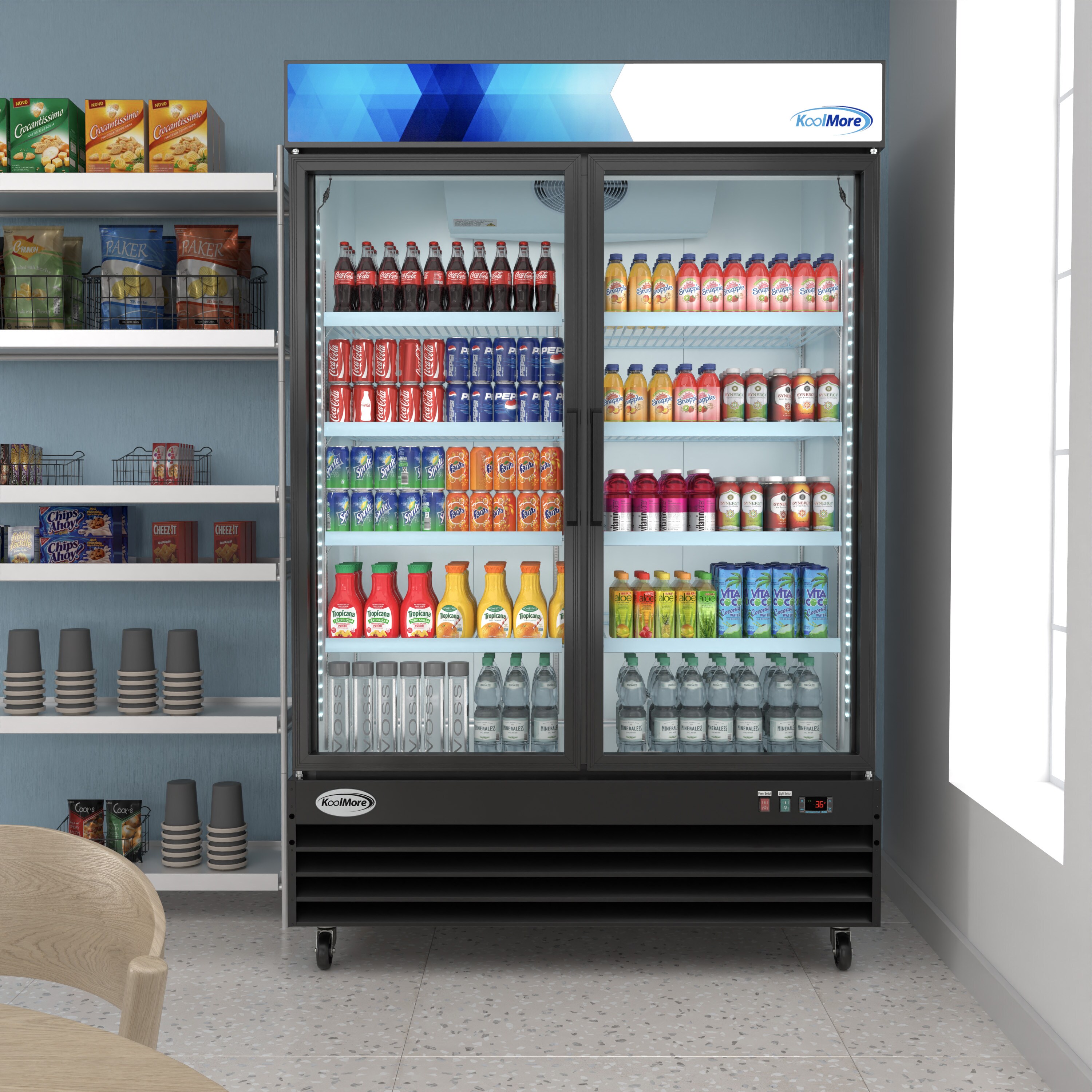 KoolMore LOW-MDR-2GD-45C Commercial-Refrigerators - View #2