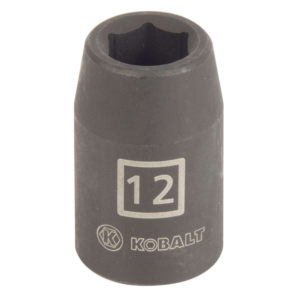 Kobalt 85320 Metric 1/2-in Drive 12mm 6-point Impact Socket Individual
