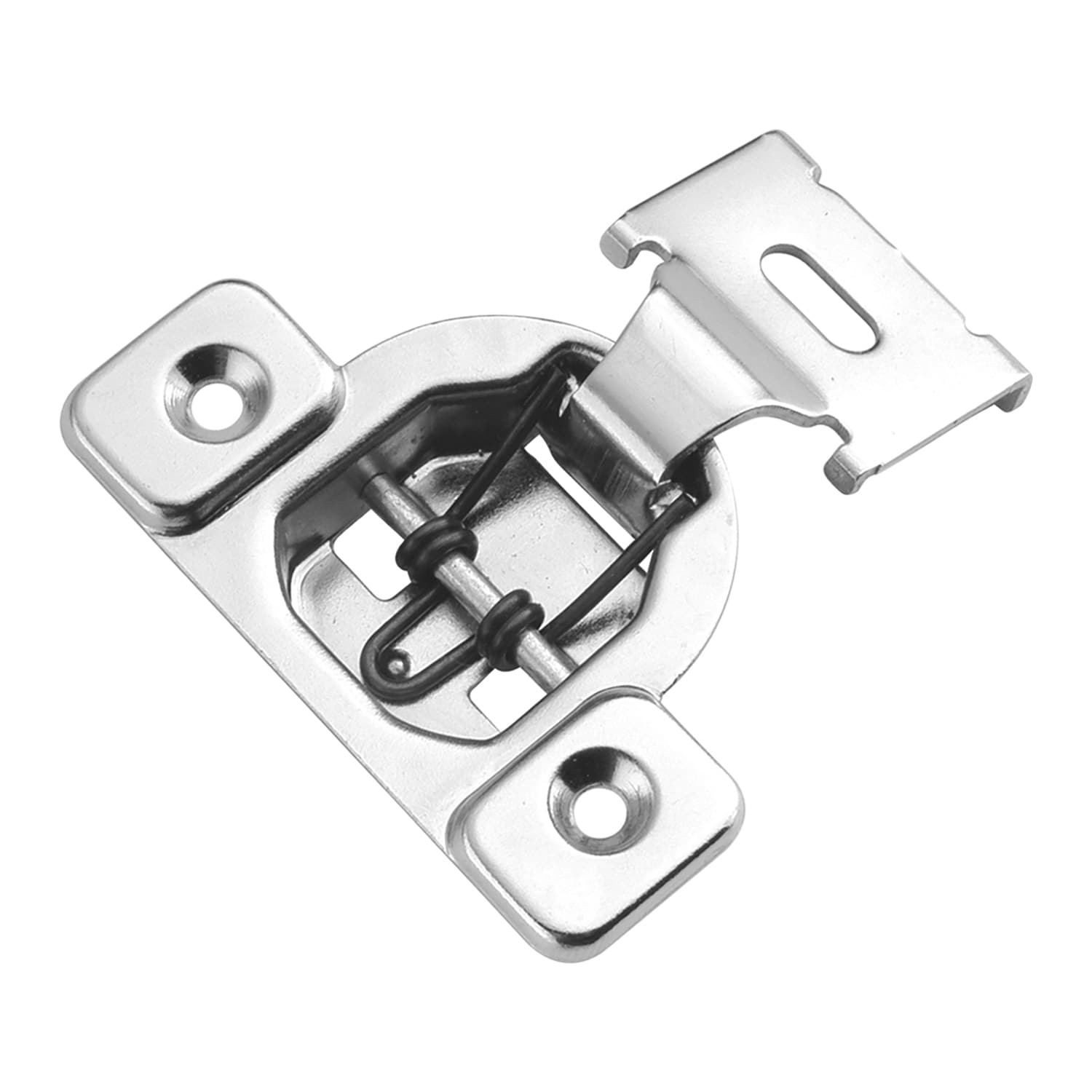 Hickory Hardware P5125-14-10B 105-Degree 1/2-in Overlay Concealed Concealed Polished Nickel Cabinet Hinge , 5 Pairs ( 10 -Pieces)