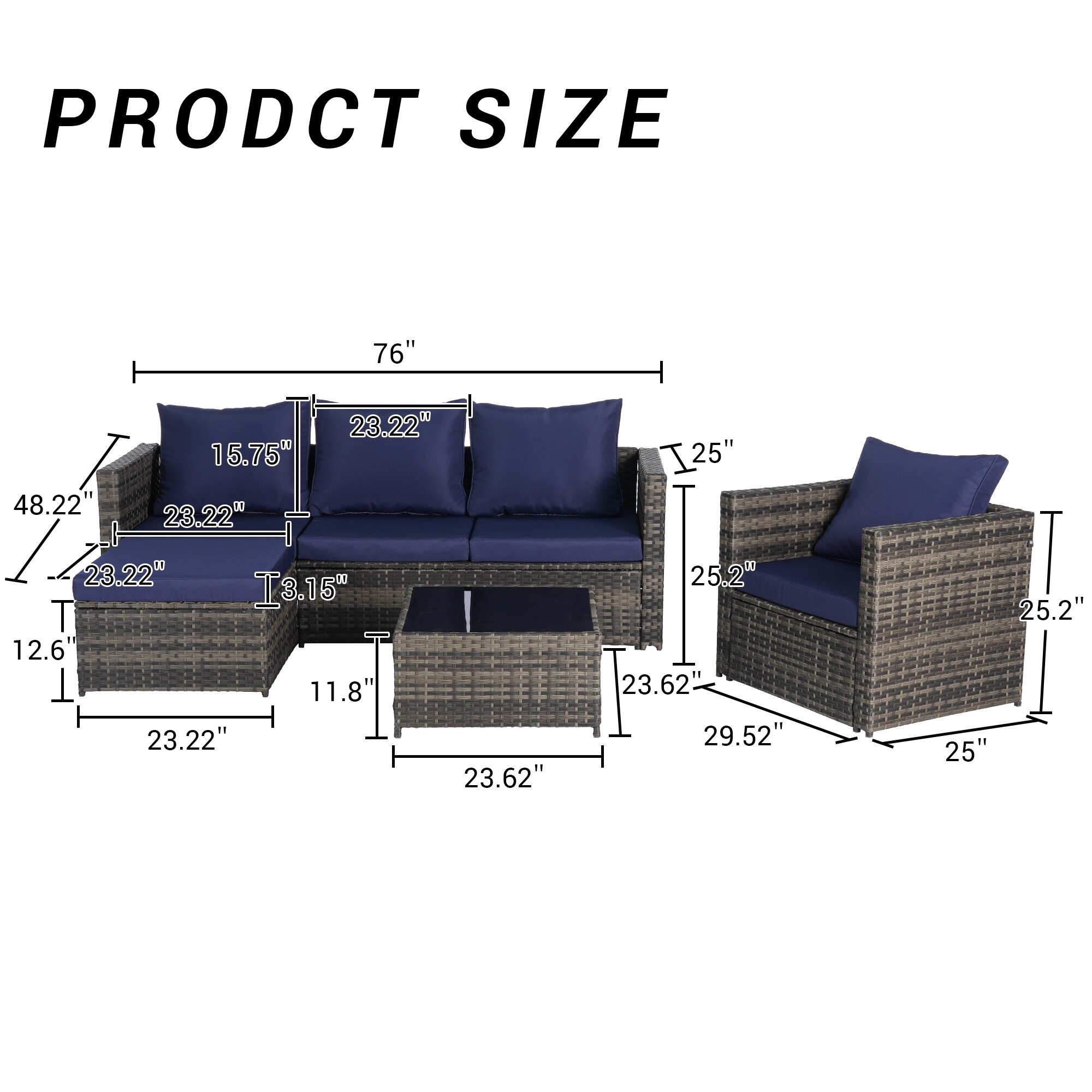 Bybafun YB6700075 Patio-Conversation-Sets - View #4
