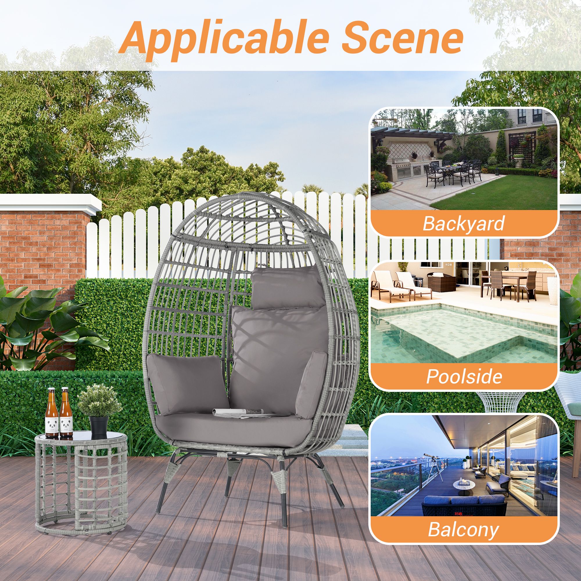 SANSTAR L-JDC63LY-AC Patio-Conversation-Sets - View #5