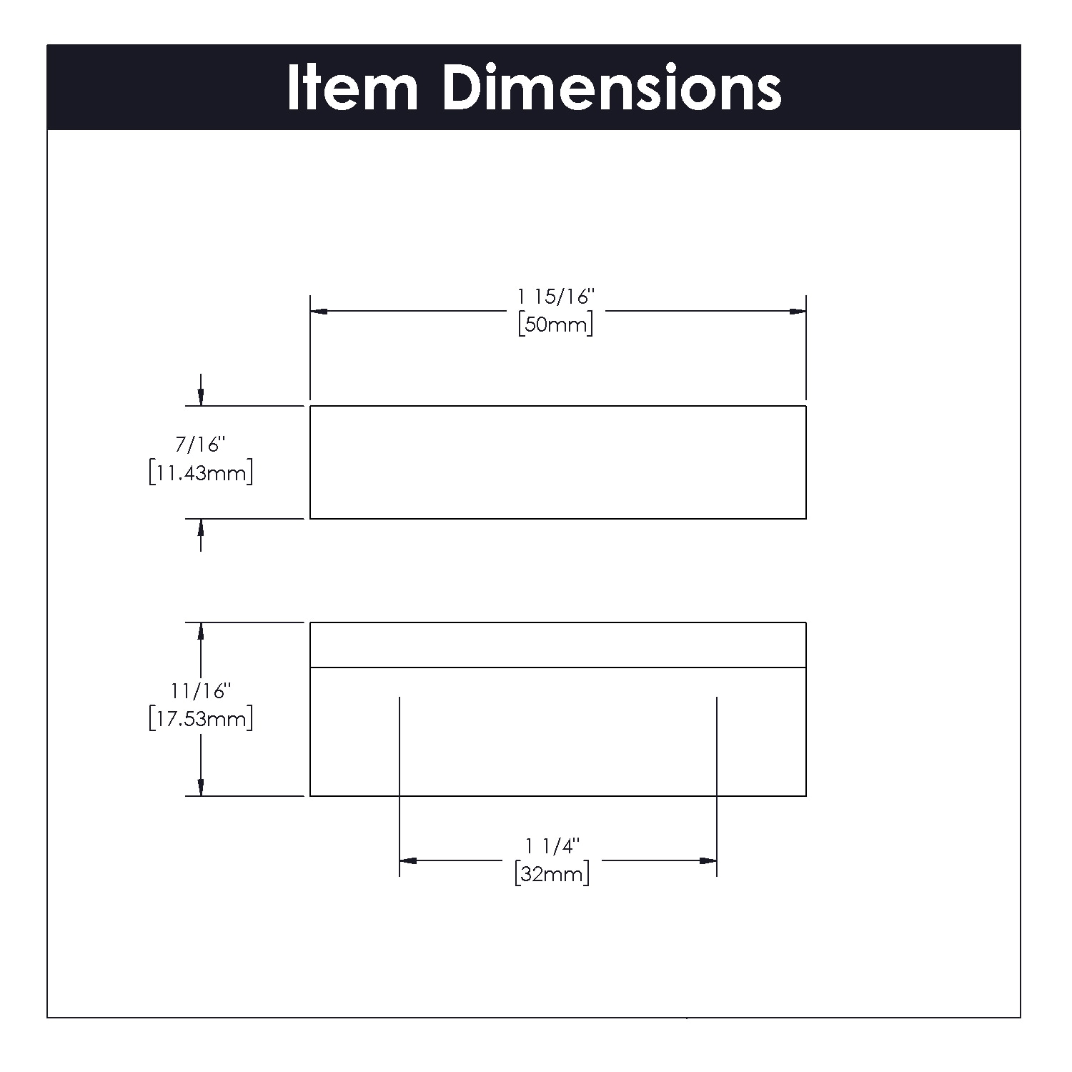 Hickory Hardware HH075280-FO-10B Cabinet-Pulls - View #5