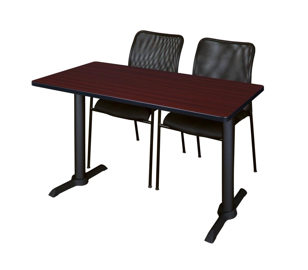Regency MTRCT4824MH75BK Training Brown 4-Person Training Table (48-in W x 29-in H)