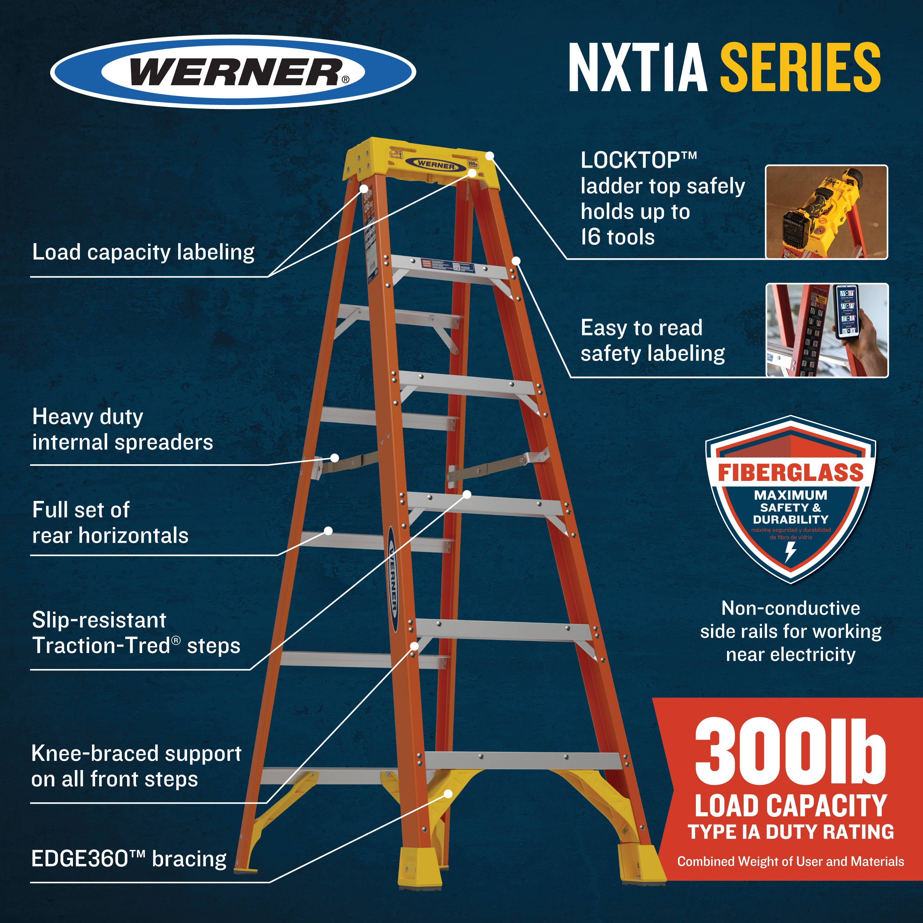 Werner NXT1A04 Step-Ladders - View #5