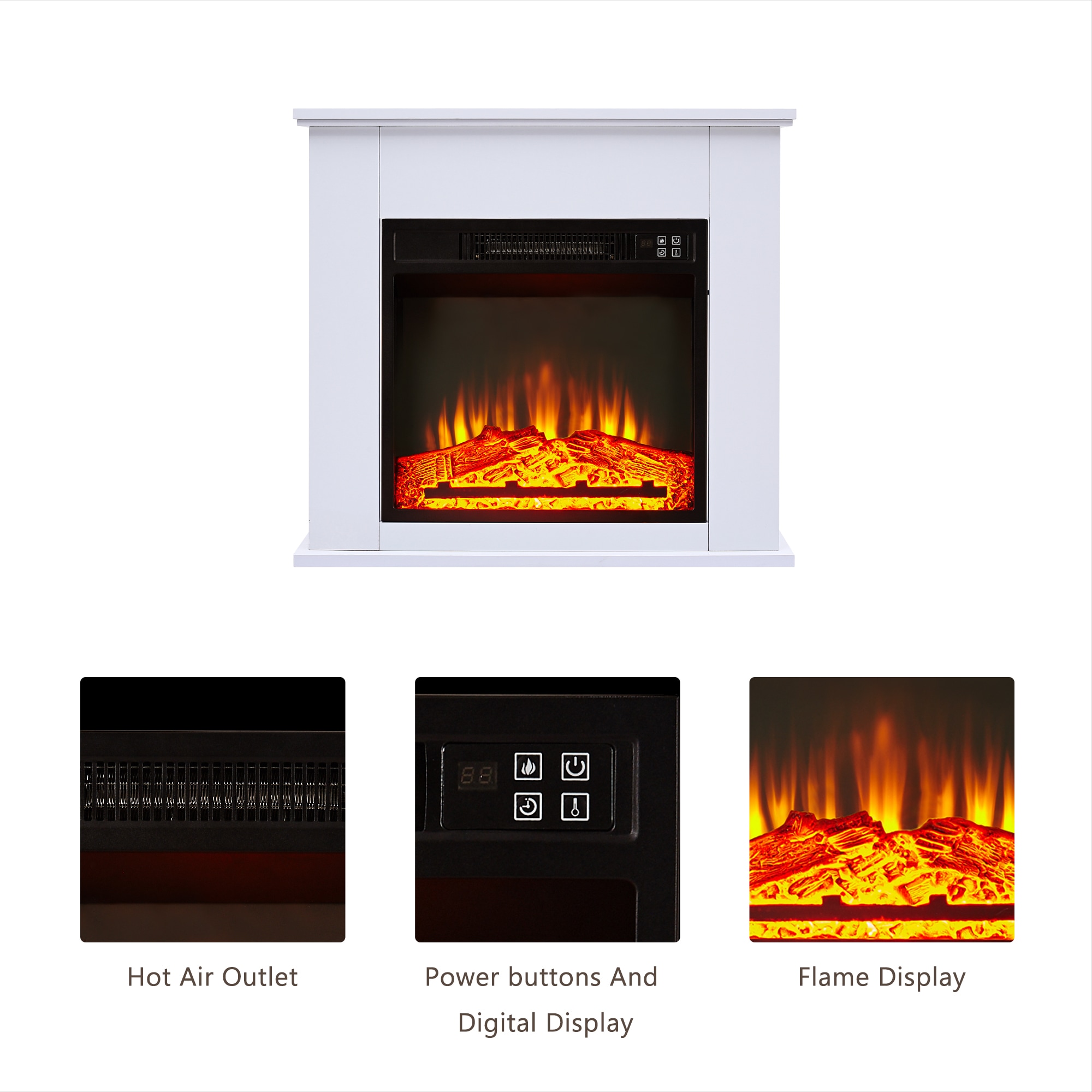 Miki Shinly SUN-7823-02QI Electric-Fireplaces - View #2