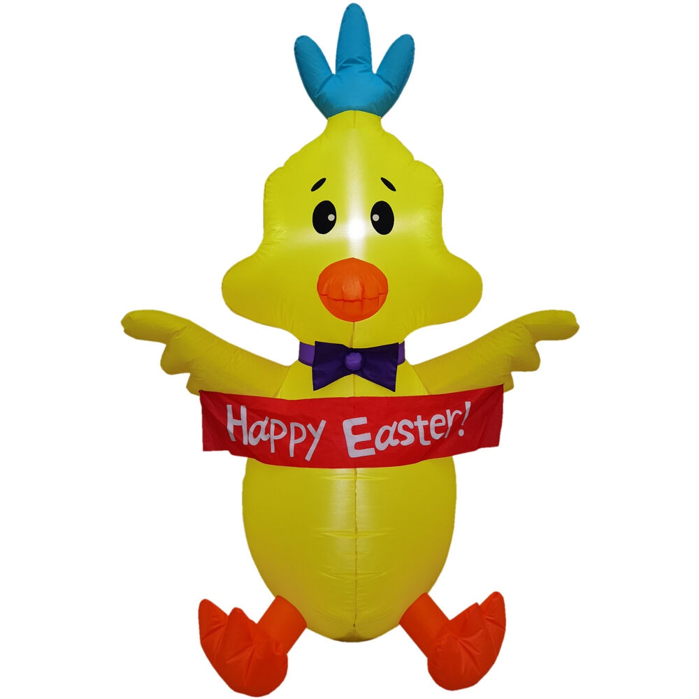 Fraser Hill Farm FHINESTCK051-L 60-in H Lighted Easter Inflatable