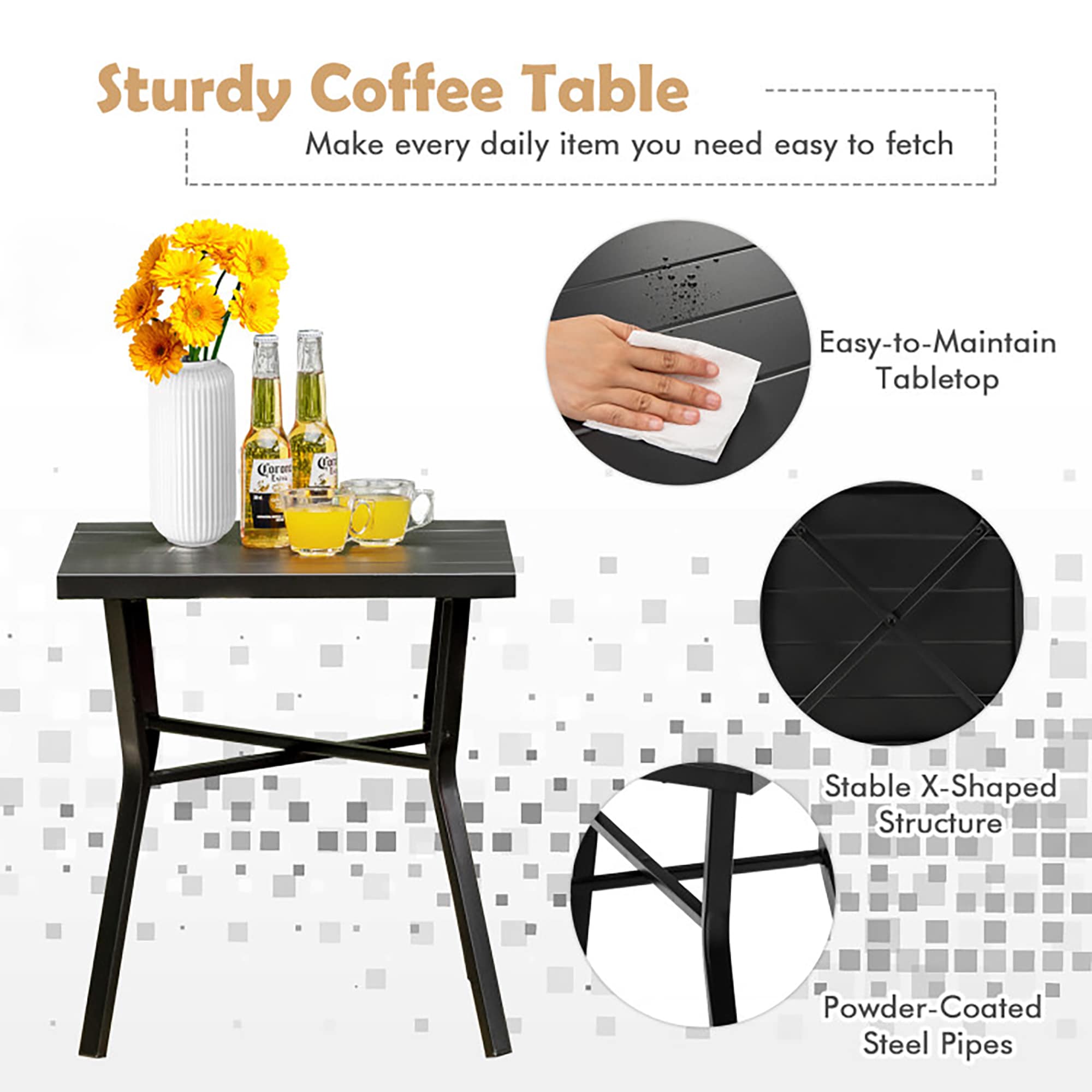 CASAINC WF-HFHW103-AB Patio-Conversation-Sets - View #4