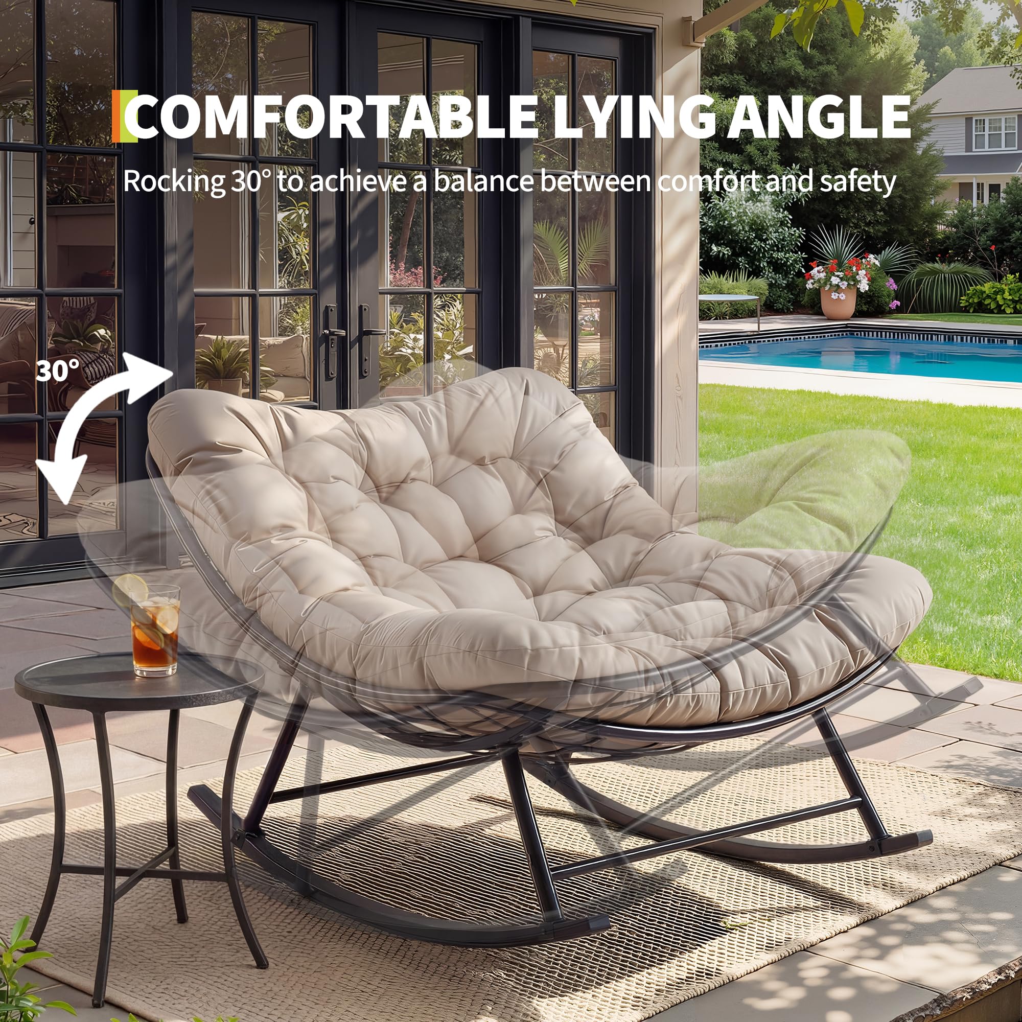 Garvee P5BSDERTMQ2PQ Patio-Chairs - View #3