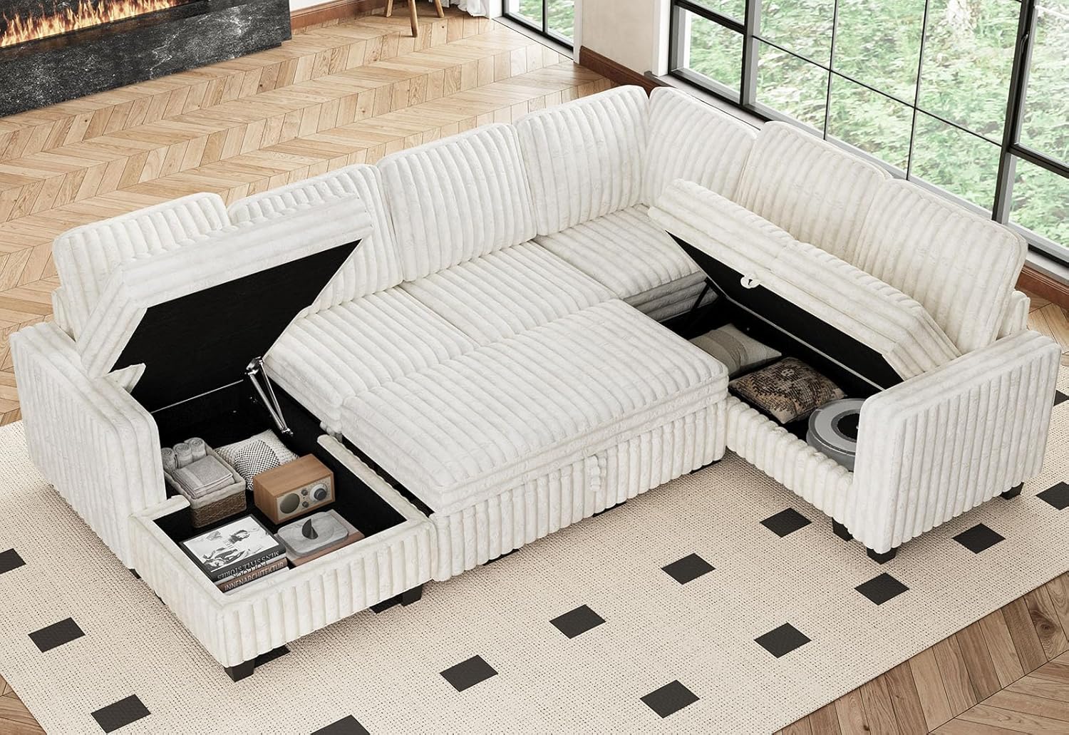 Belffin BFSPF106-ABDGH-WHITE futons - View #3