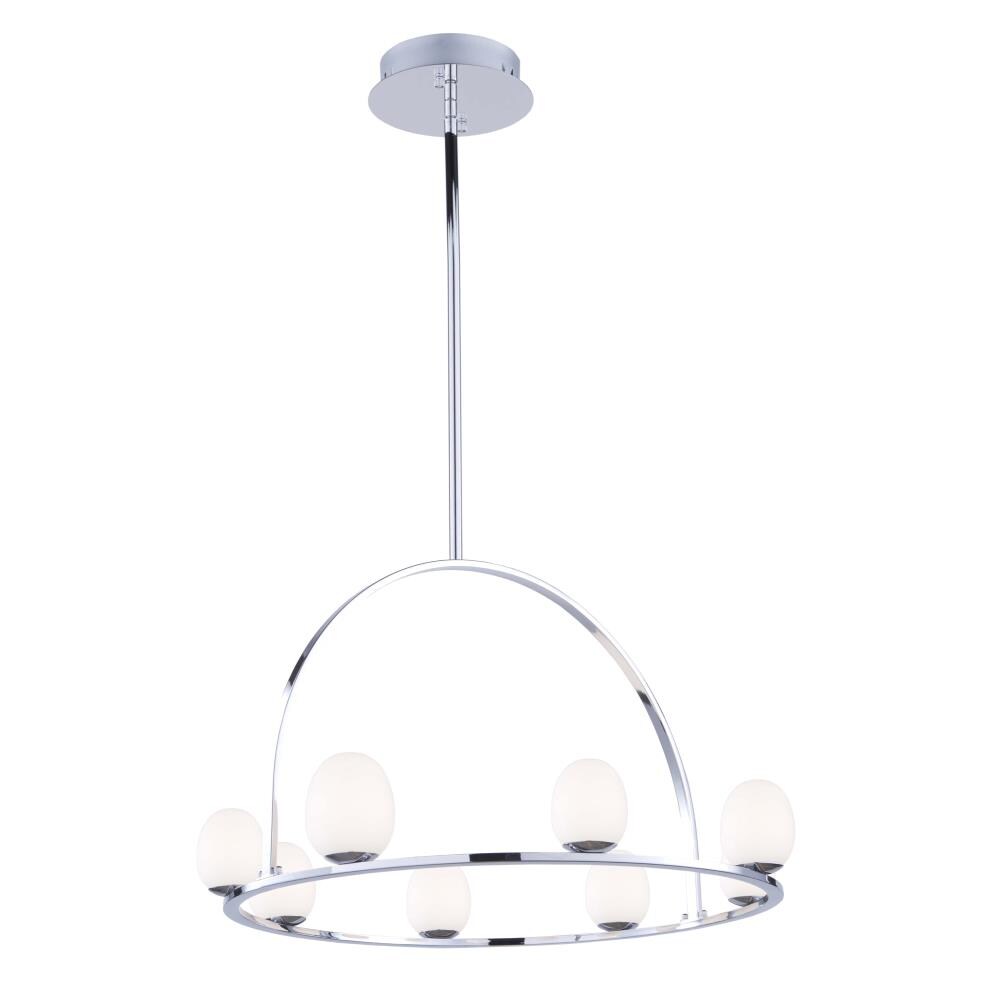 ARTCRAFT AC7998 Meridian 8-Light Polished Chrome Transitional Dry rated Chandelier