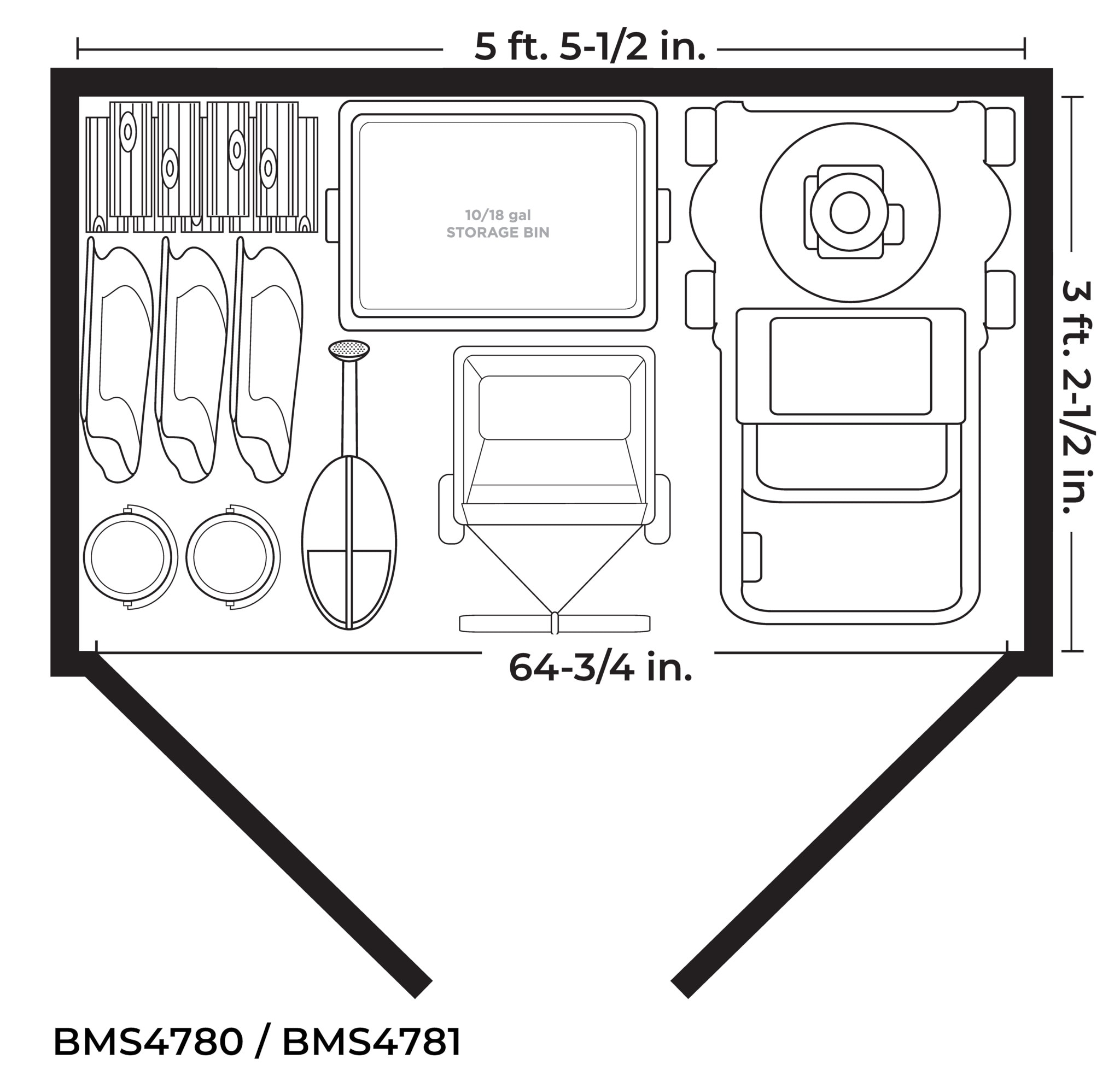 Suncast BMS4781D Vinyl-Resin-Storage-Buildings - View #7