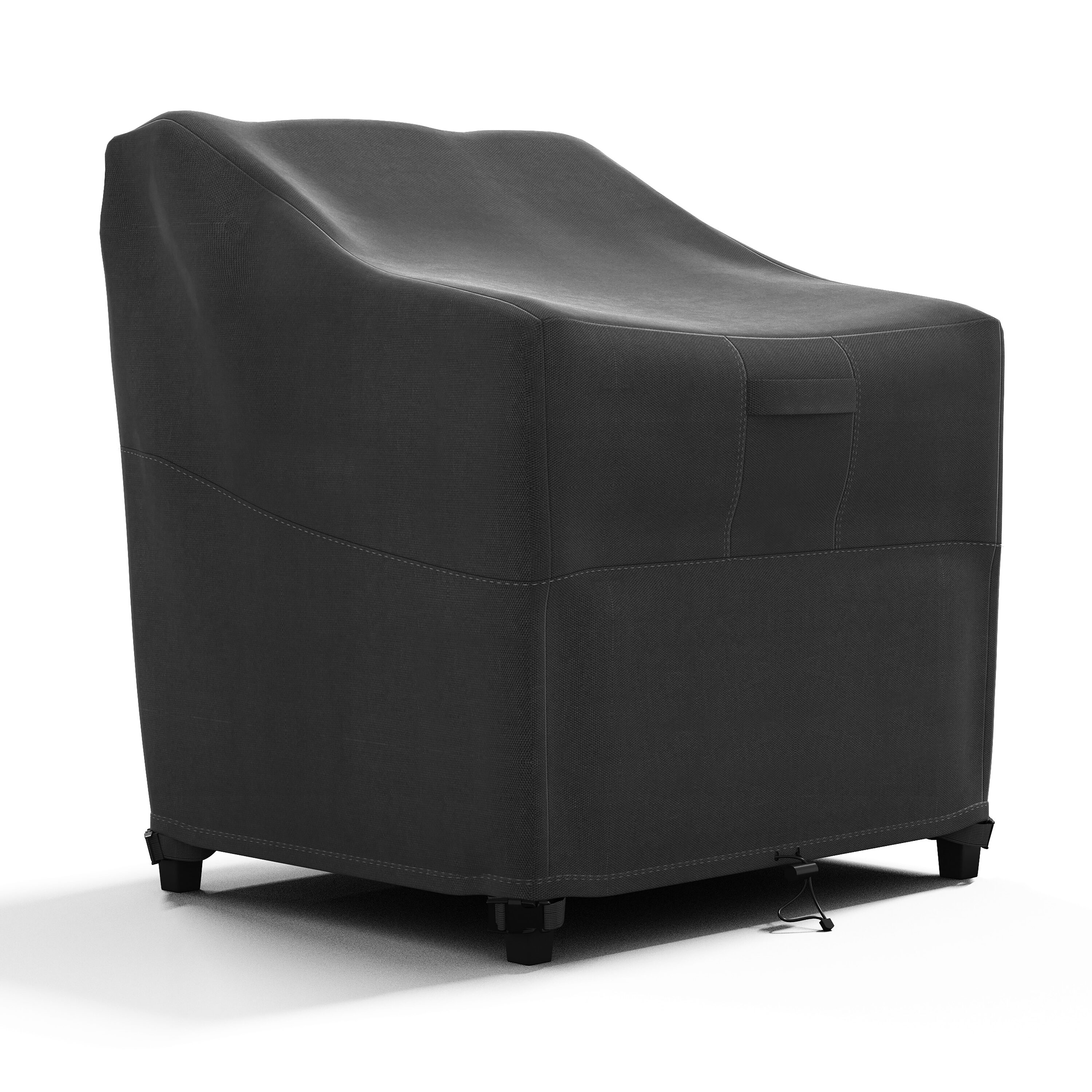 KHOMO GEAR Outdoor Chair Cover 33.5in L x 31.5in W x 36in H Black Premium Polyester Patio Furniture Cover For Conversation chair #GER-1139