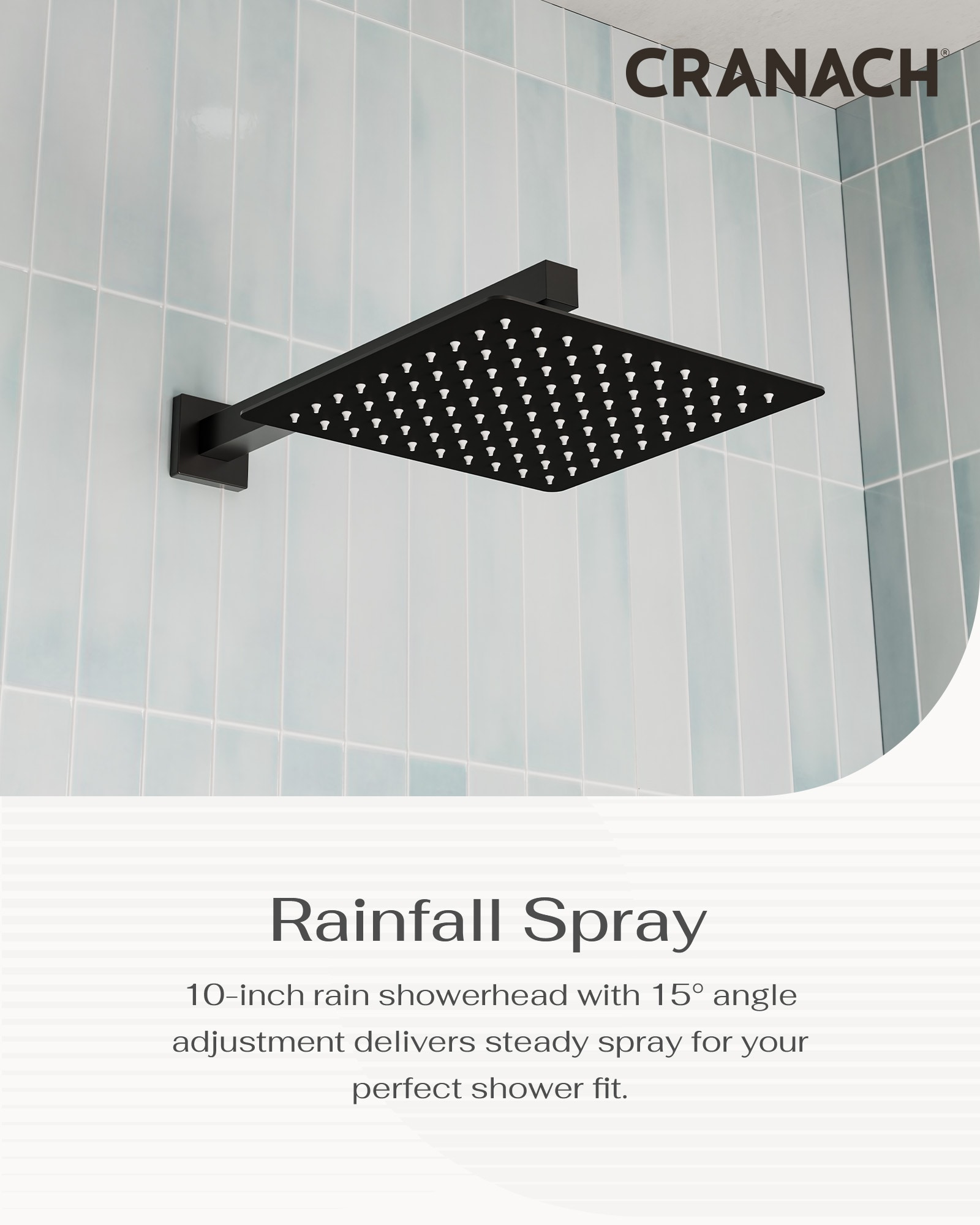 CRANACH C04.CR02.MB Showerhead-Bar-Panels - View #5